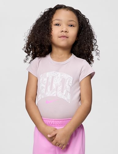 Nike Girls' Graphic T-Shirt and Mesh Shorts 2-Piece Outfit Set