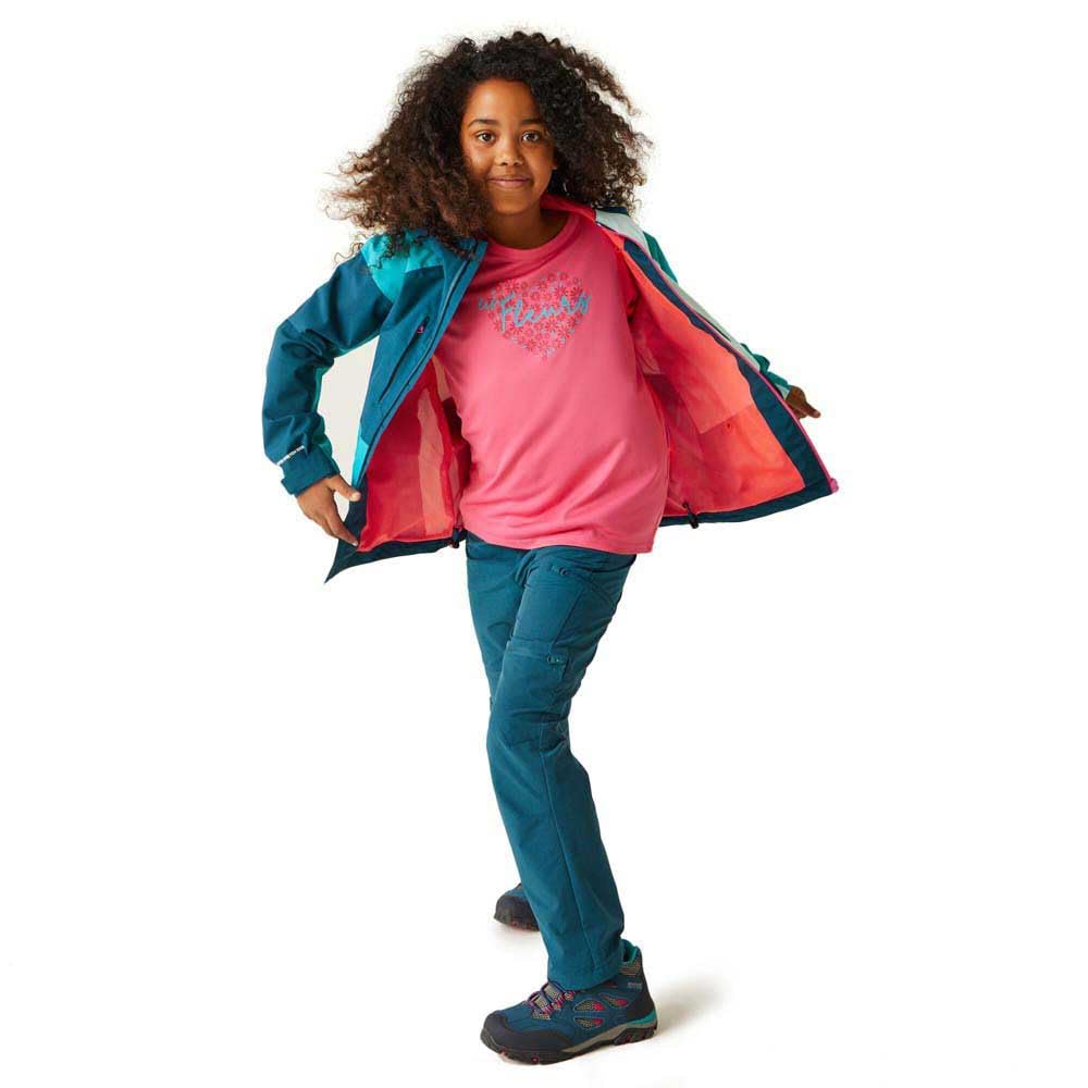 Regatta Girl's Kids' Highton V Waterproof Jacket Girls Highton V Full Zip Waterproof Coat