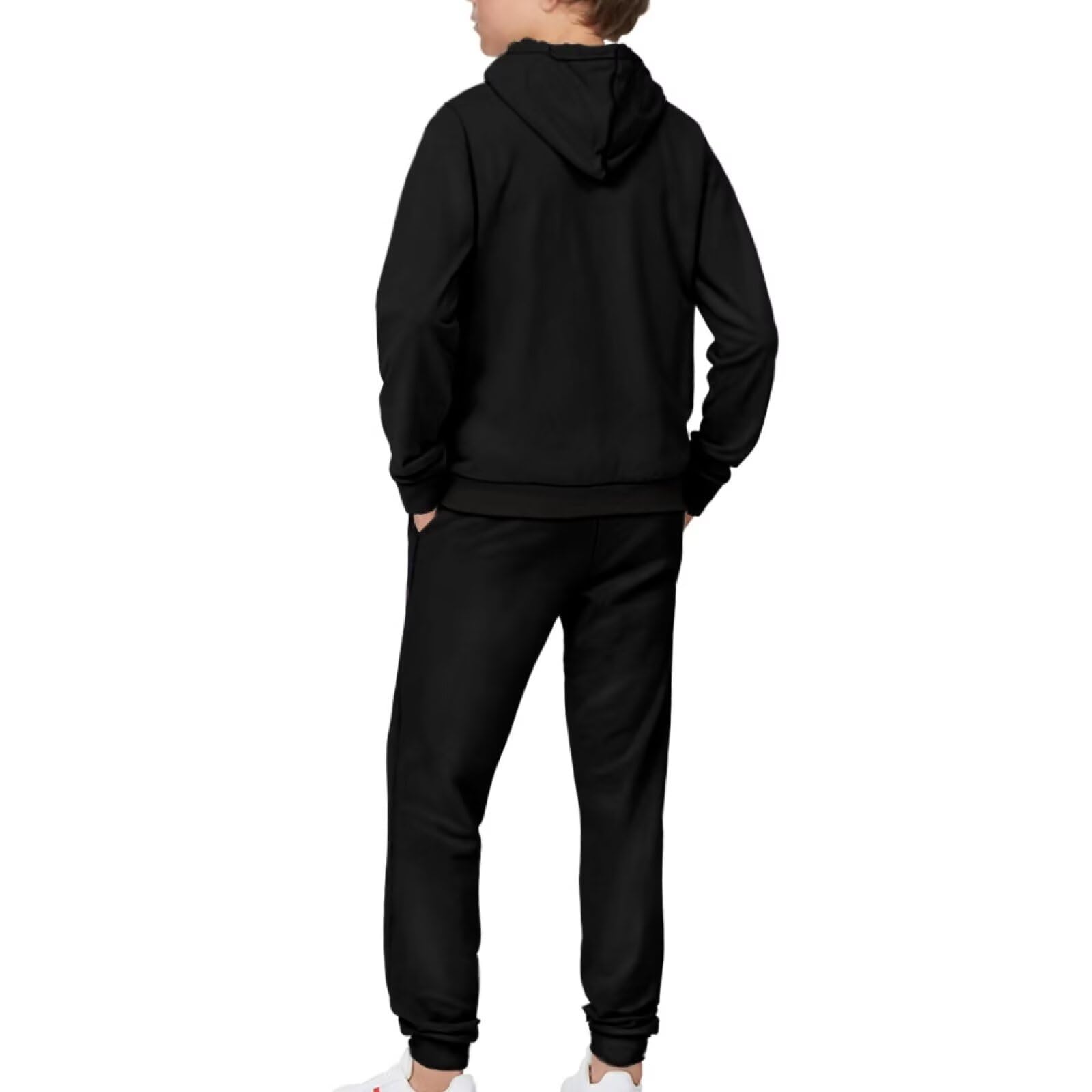 Boys Athletic Hoodie & Jogger Pants Set