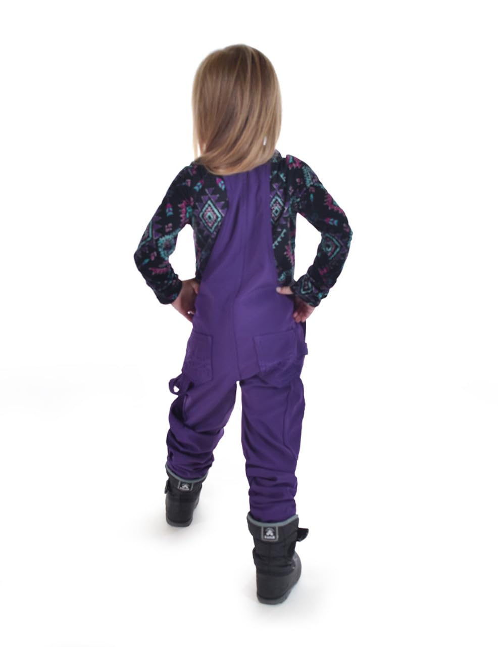 Cowgirl Tuff Girls' WHPH Bib Overall Tuck-In
