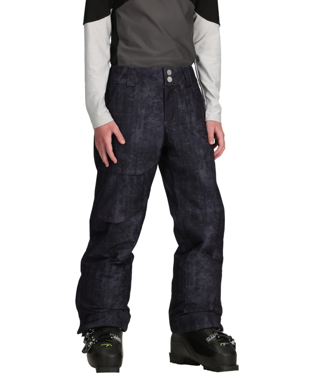 Boys Waterproof Insulated Print Snow Pants