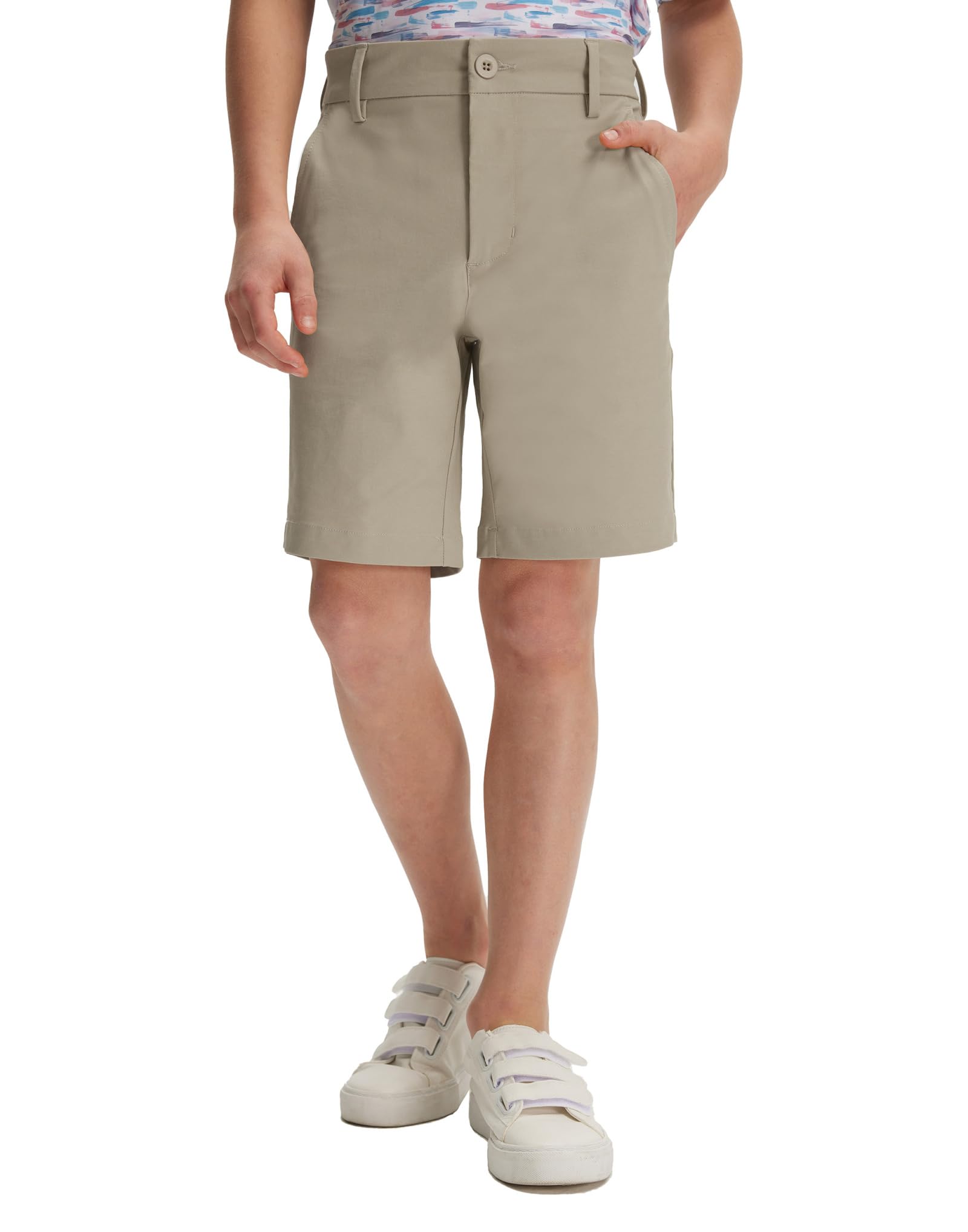 Boys 7-Inch Water-Resistant Stretch Golf Chino Shorts