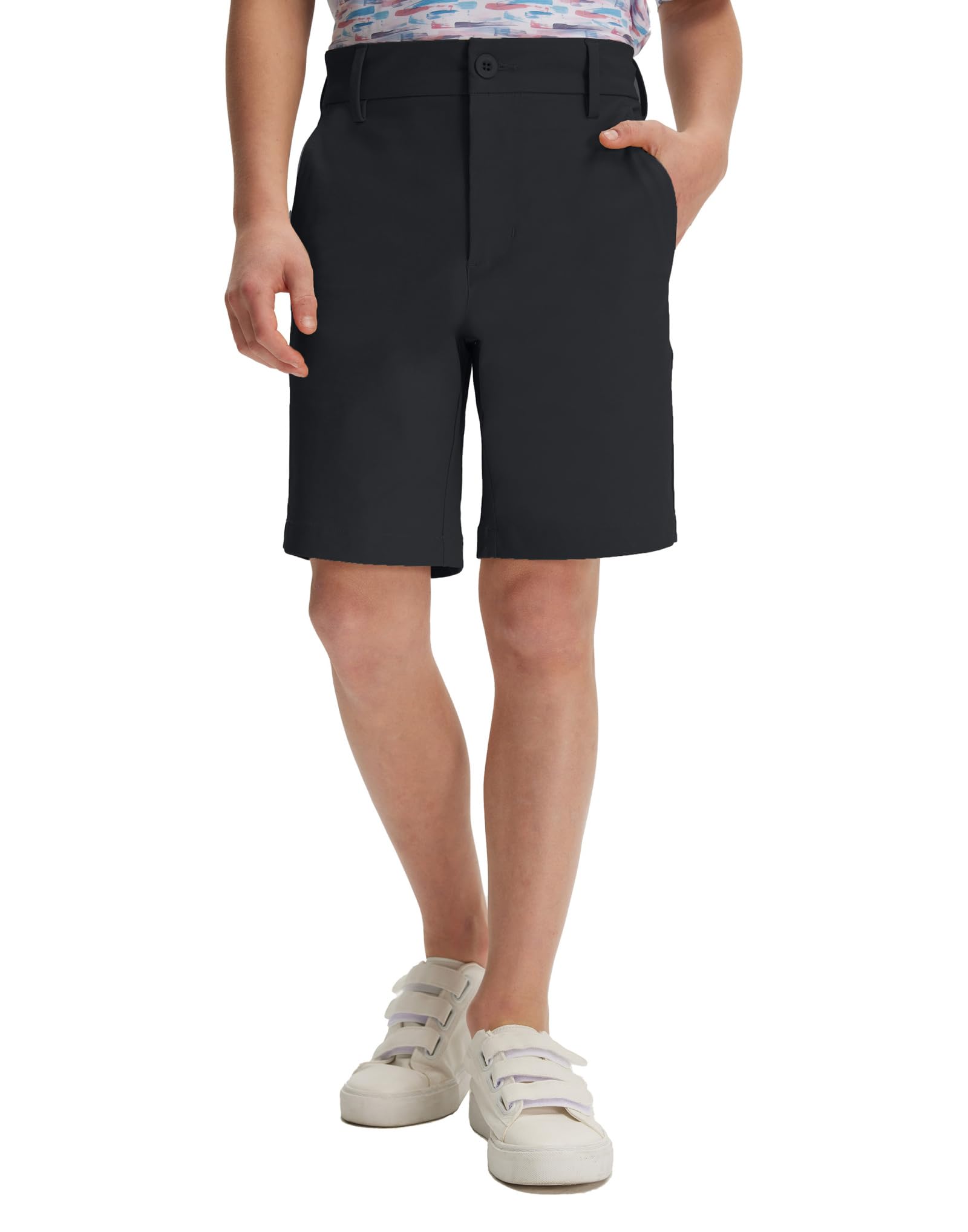 Boys 7-Inch Water-Resistant Stretch Golf Chino Shorts