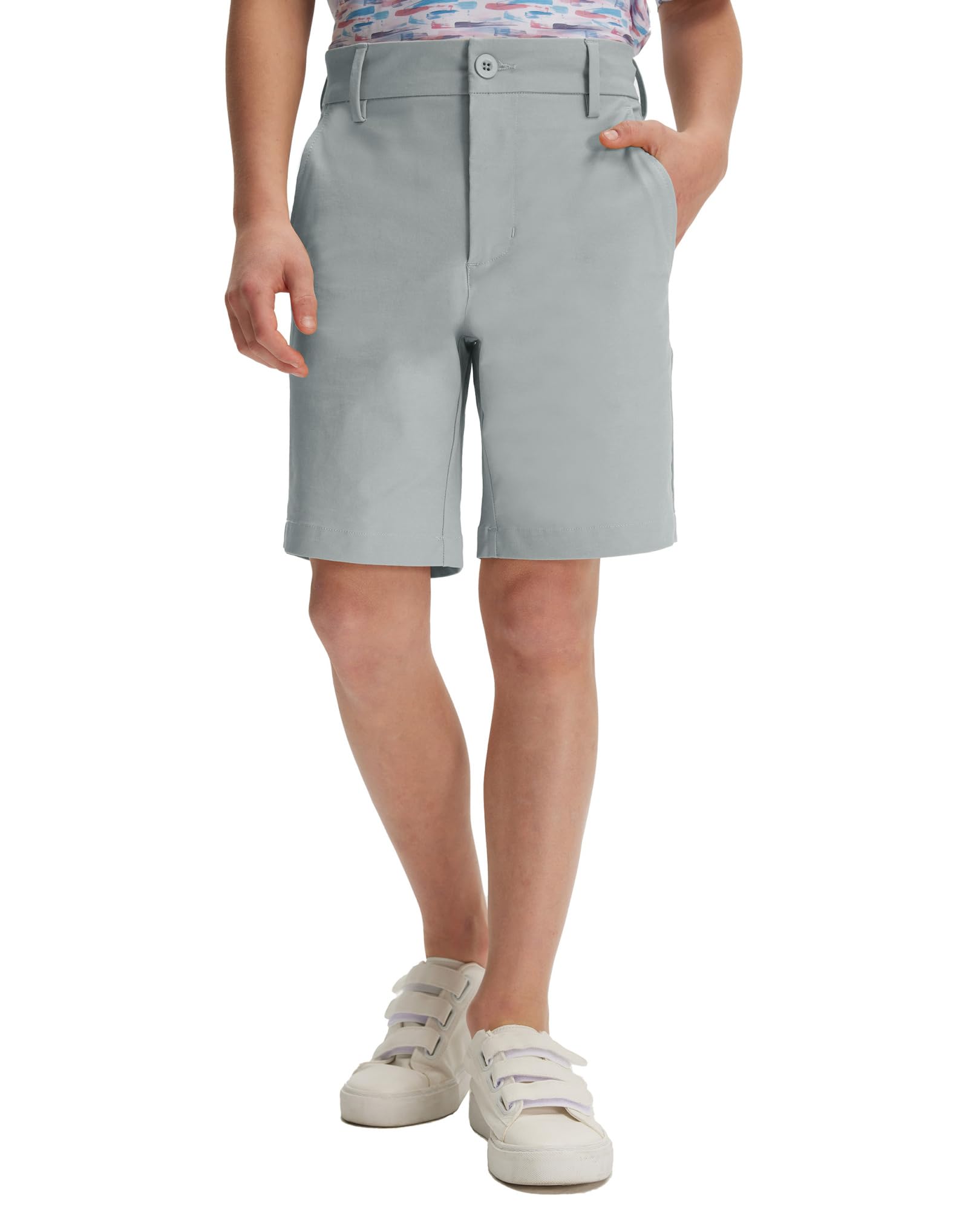 Boys 7-Inch Water-Resistant Stretch Golf Chino Shorts