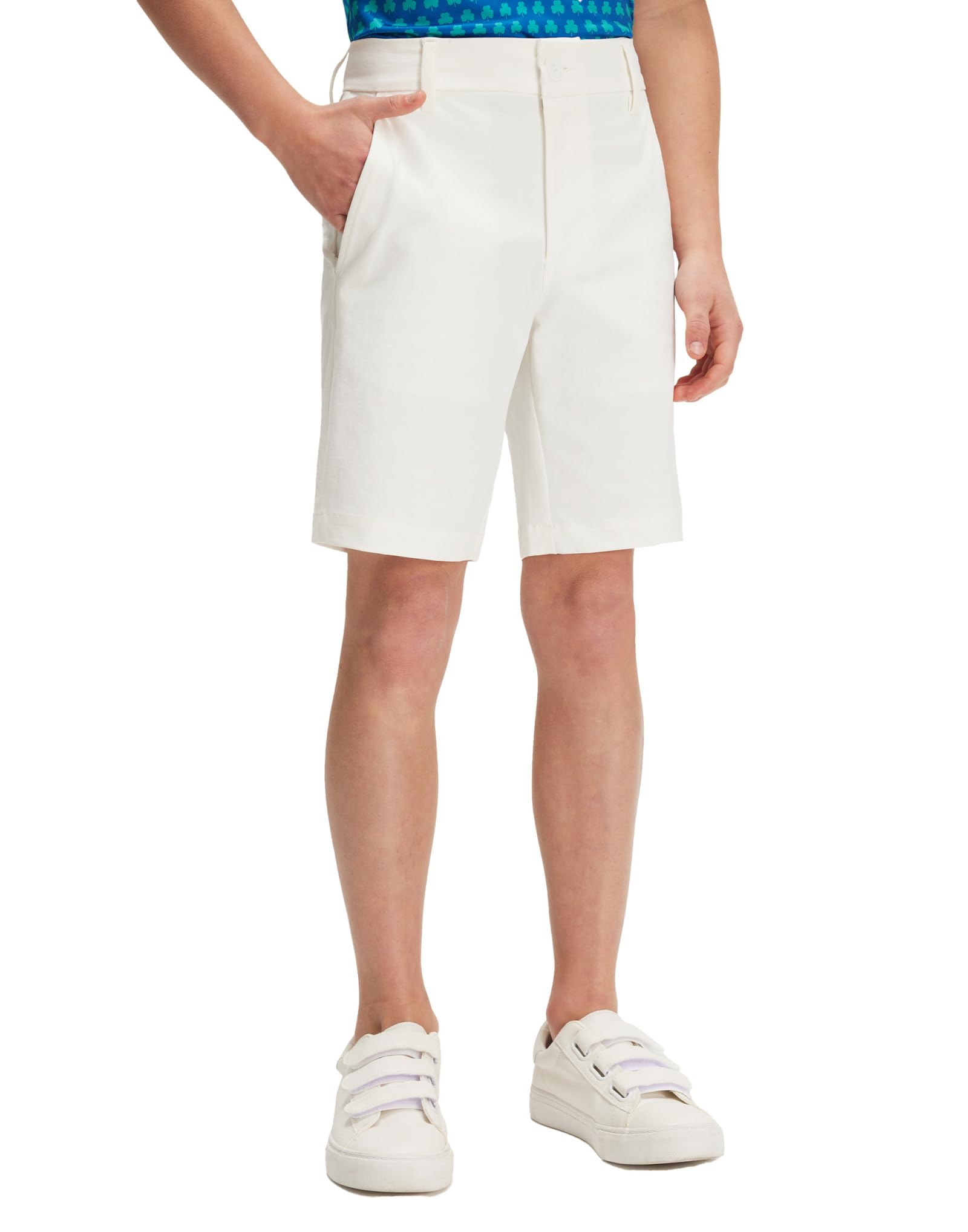 Boys 7-Inch Water-Resistant Stretch Golf Chino Shorts