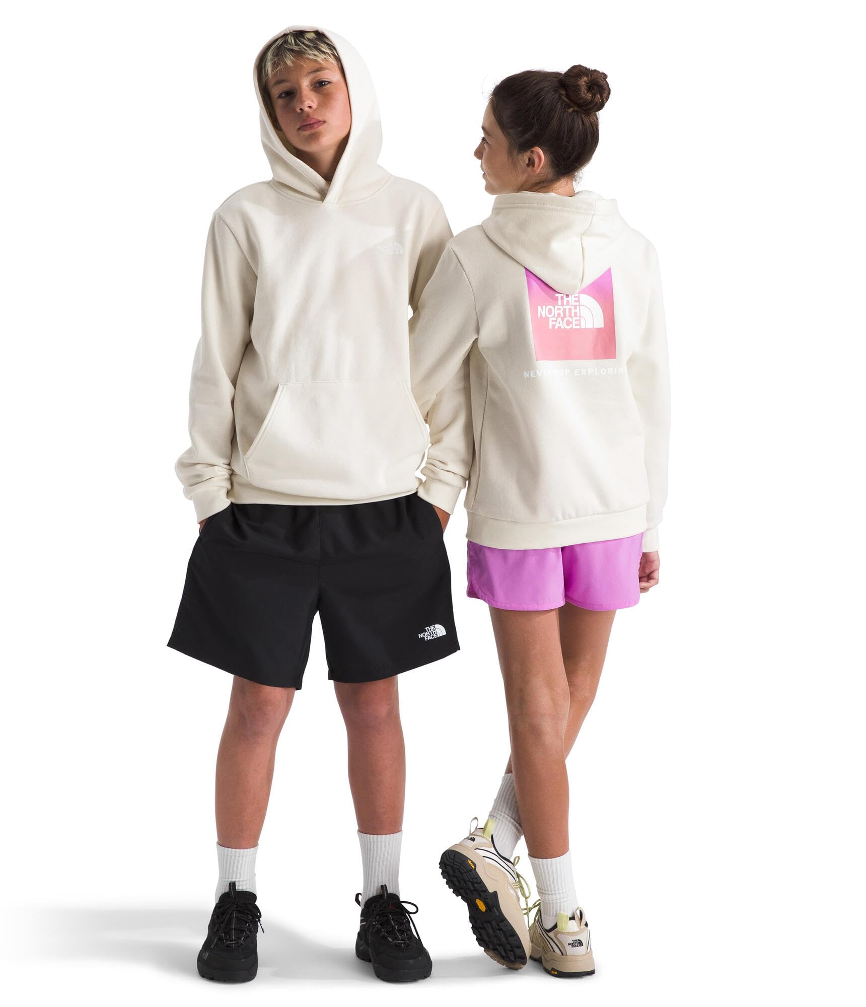 Kids Box Logo Pullover Hoodie with Kangaroo Pocket