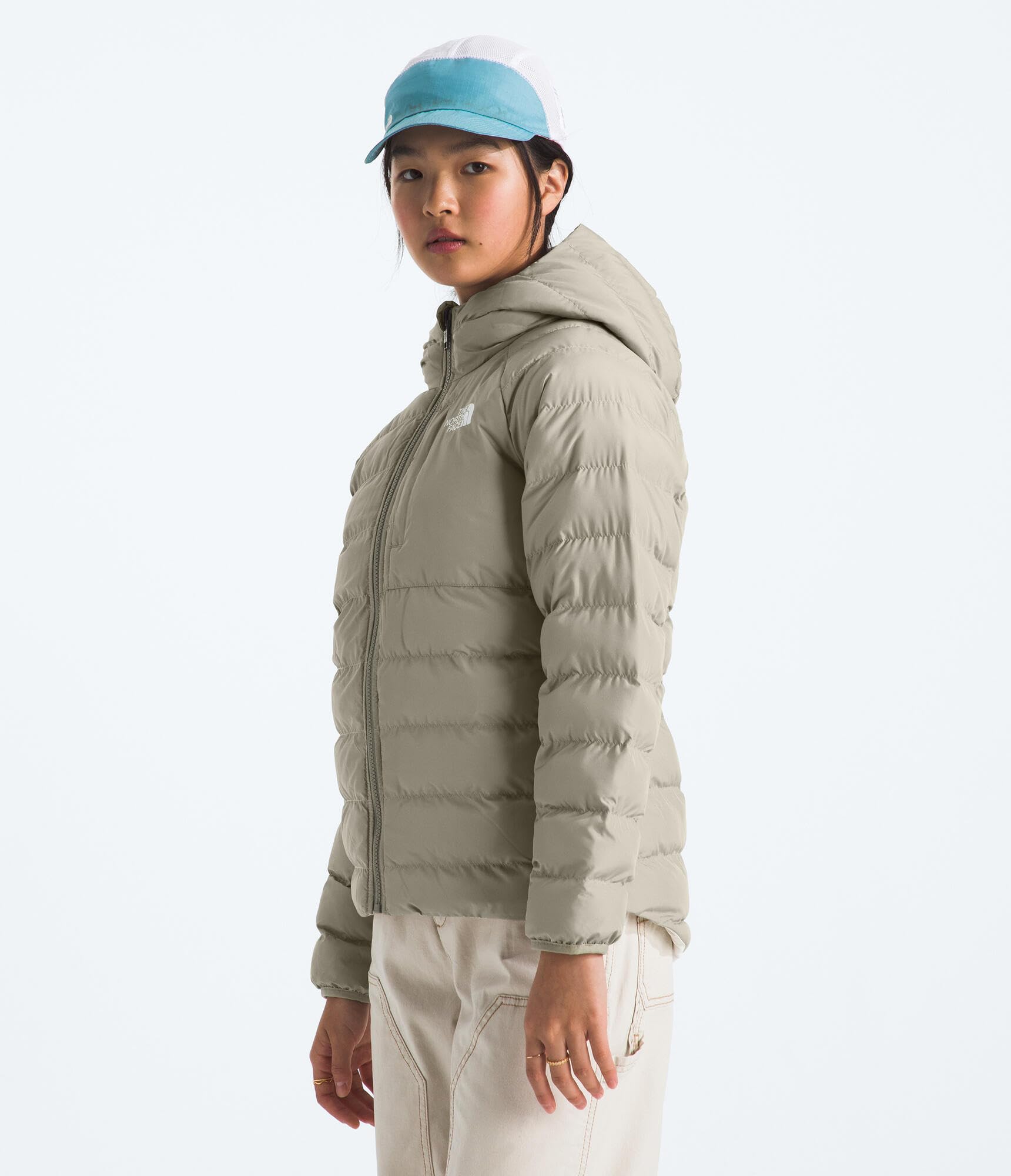 Girls Reversible Water-Repellent Hooded Winter Jacket