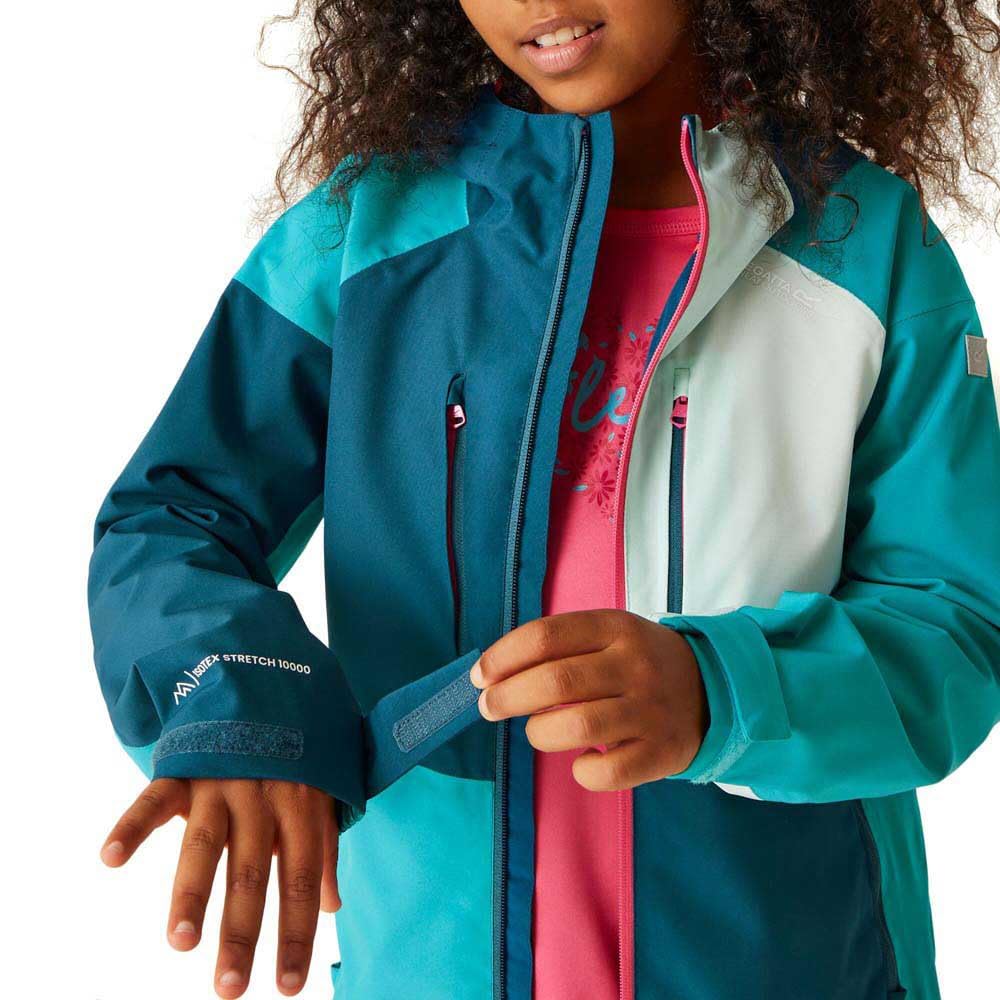Regatta Girl's Kids' Highton V Waterproof Jacket Girls Highton V Full Zip Waterproof Coat