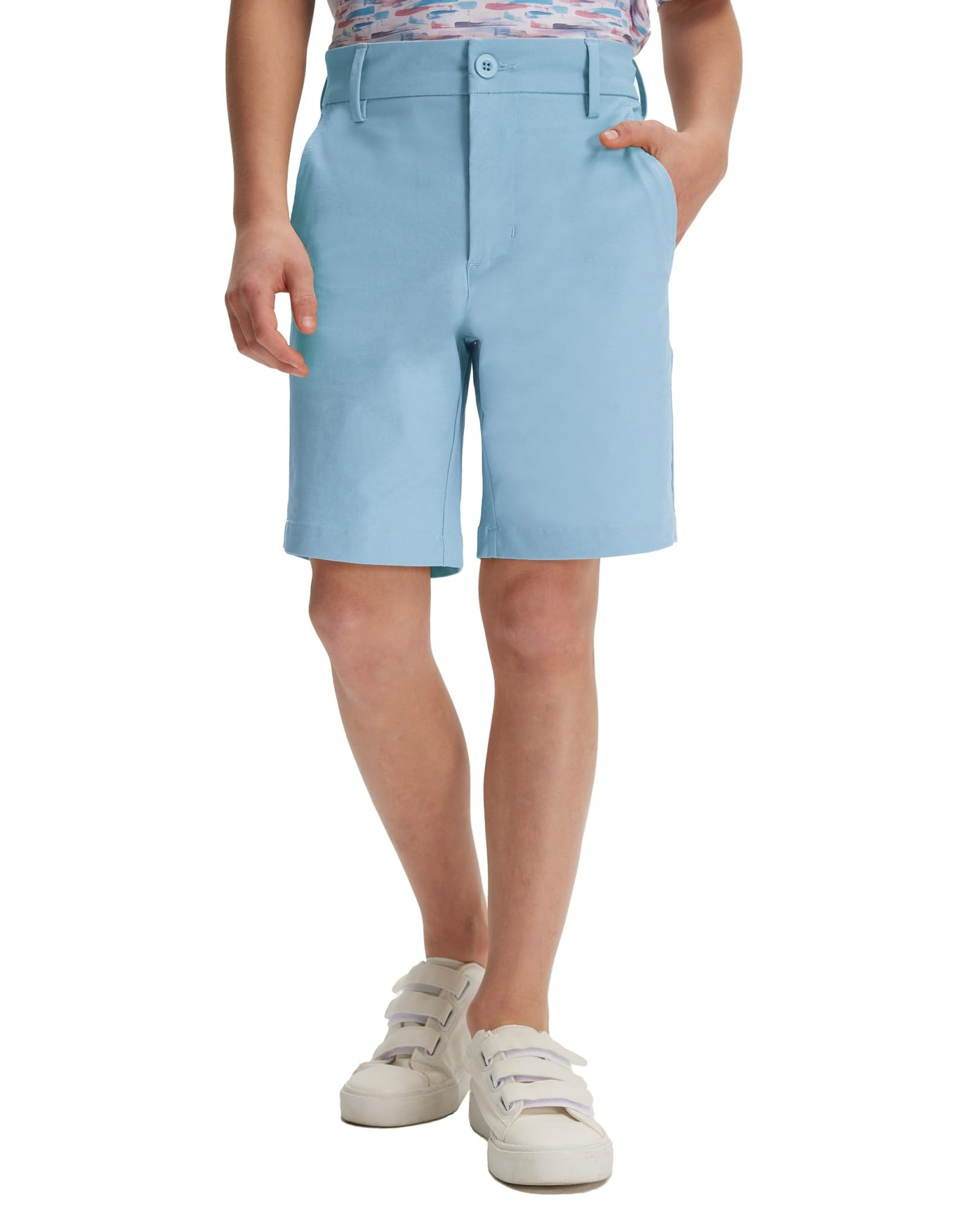 Boys 7-Inch Water-Resistant Stretch Golf Chino Shorts