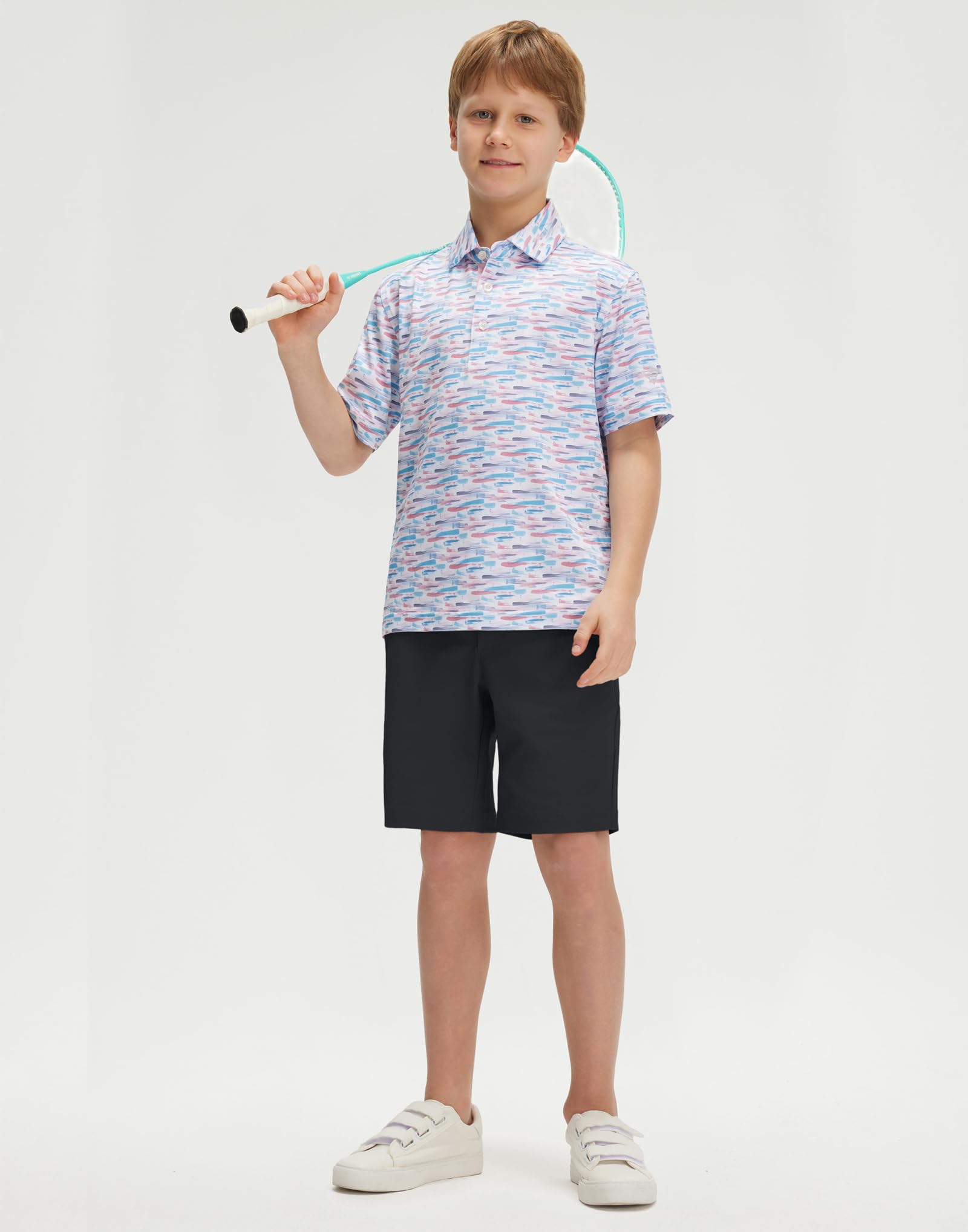 Boys 7-Inch Water-Resistant Stretch Golf Chino Shorts