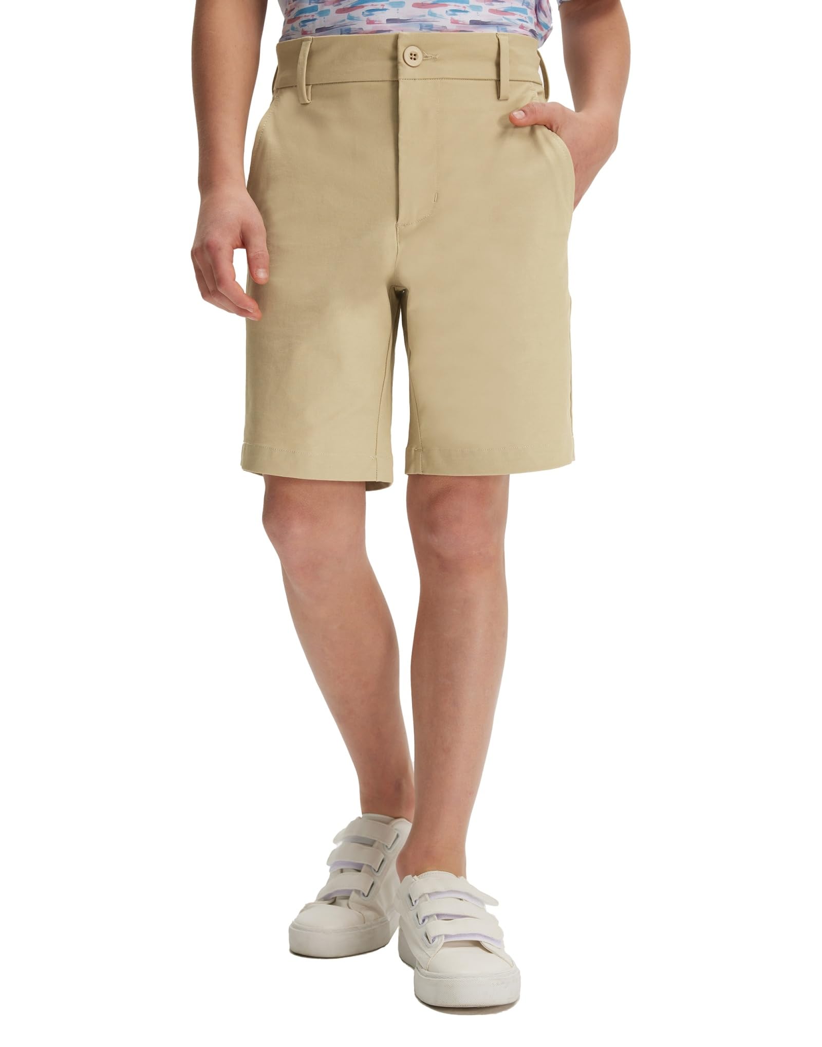 Boys 7-Inch Water-Resistant Stretch Golf Chino Shorts