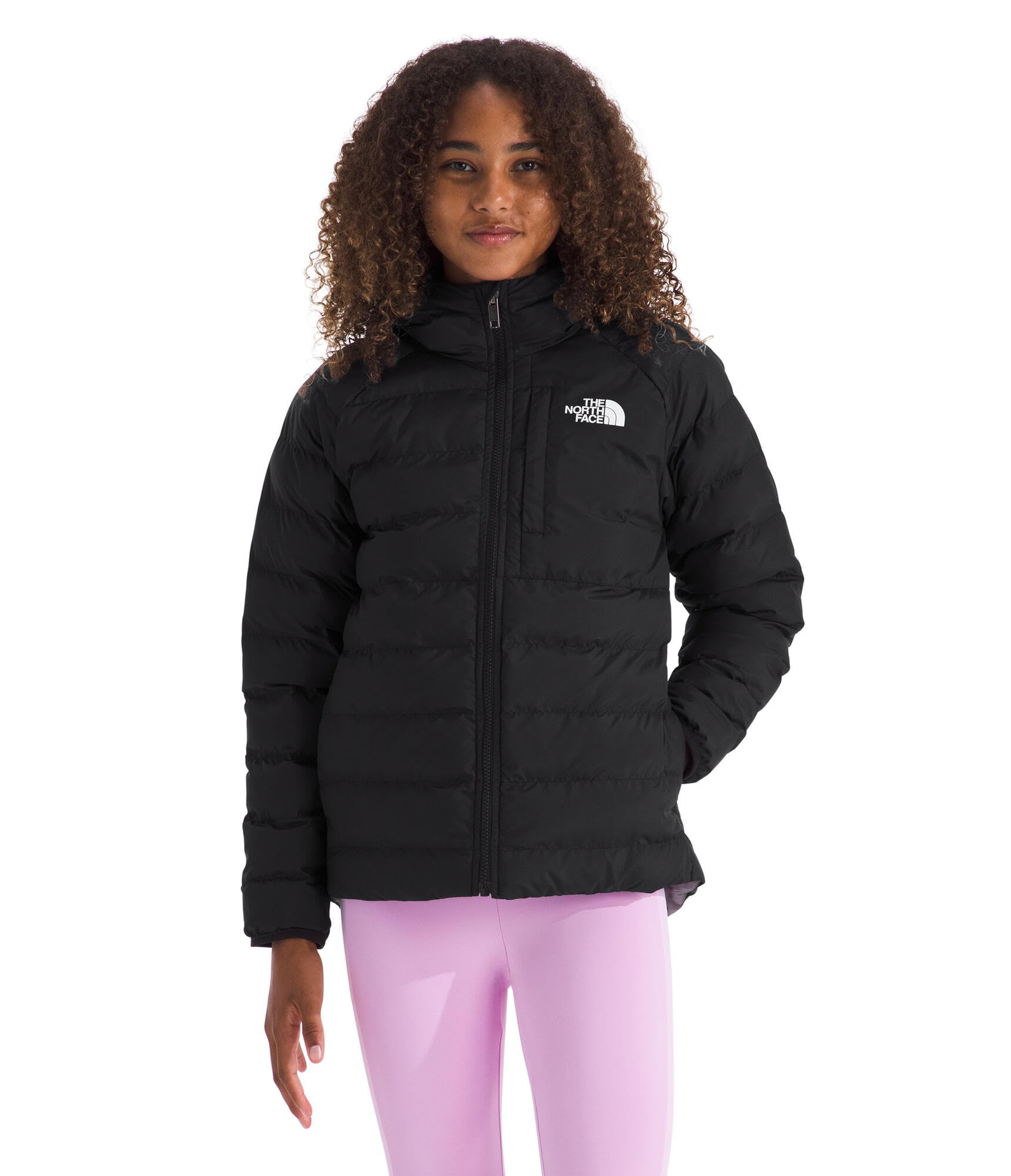 Girls Reversible Water-Repellent Hooded Winter Jacket
