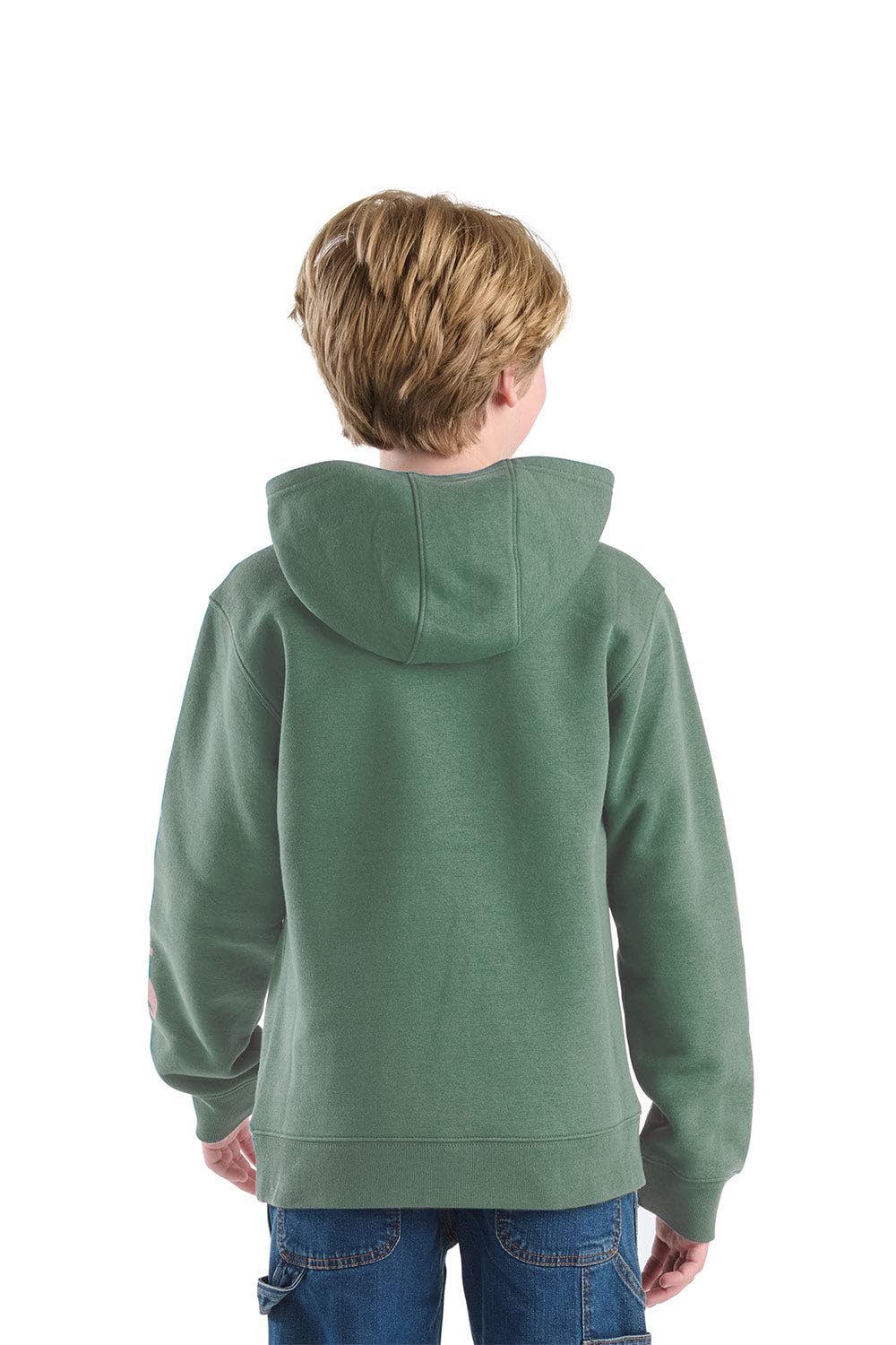 Youth Long-Sleeve Graphic Sweatshirt in Patina Green