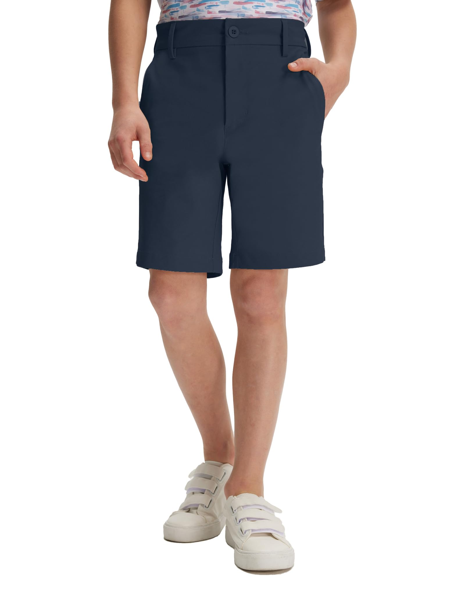 Boys 7-Inch Water-Resistant Stretch Golf Chino Shorts