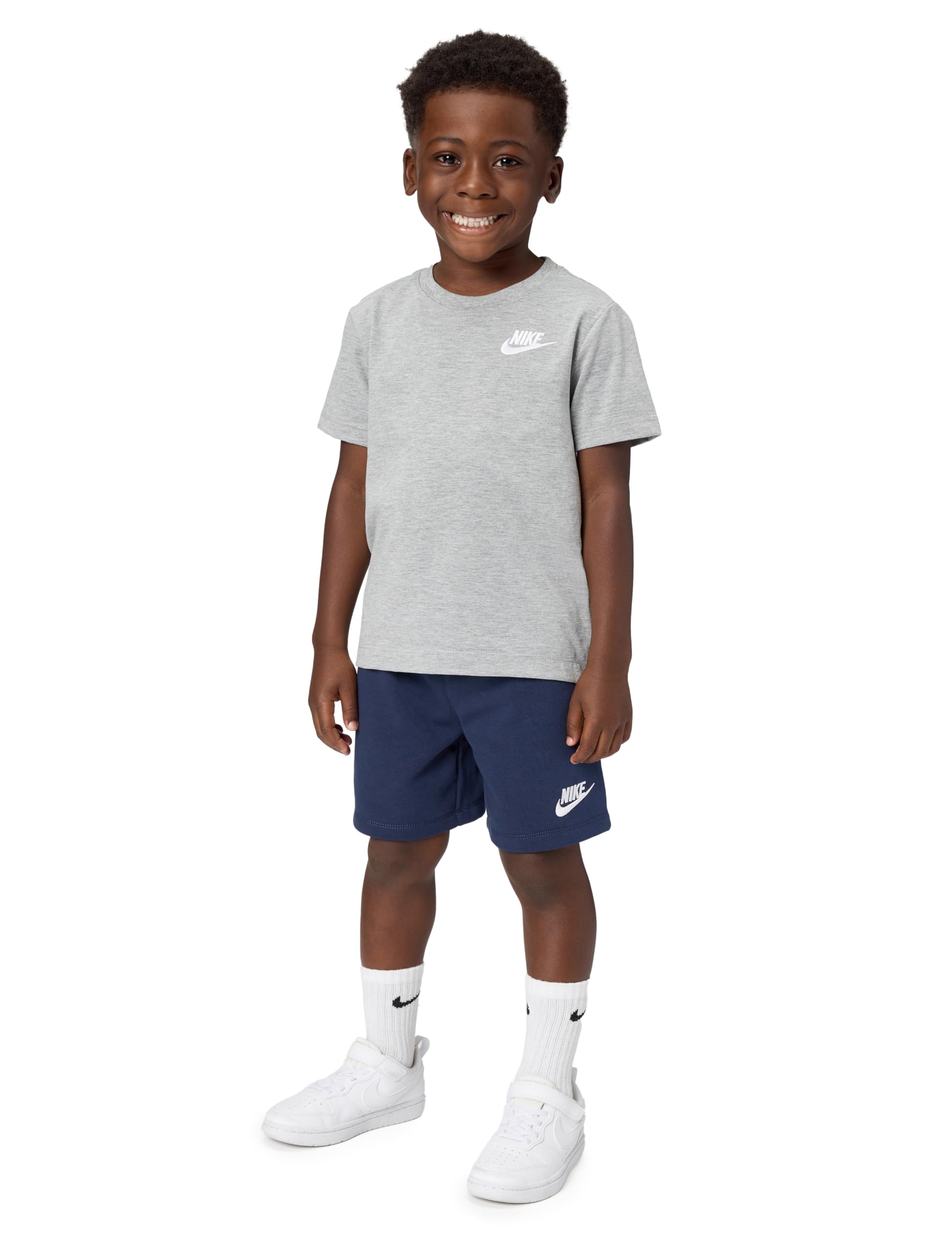 Nike Boys' Sportswear Club T-Shirt and Shorts 2-Piece Outfit Set