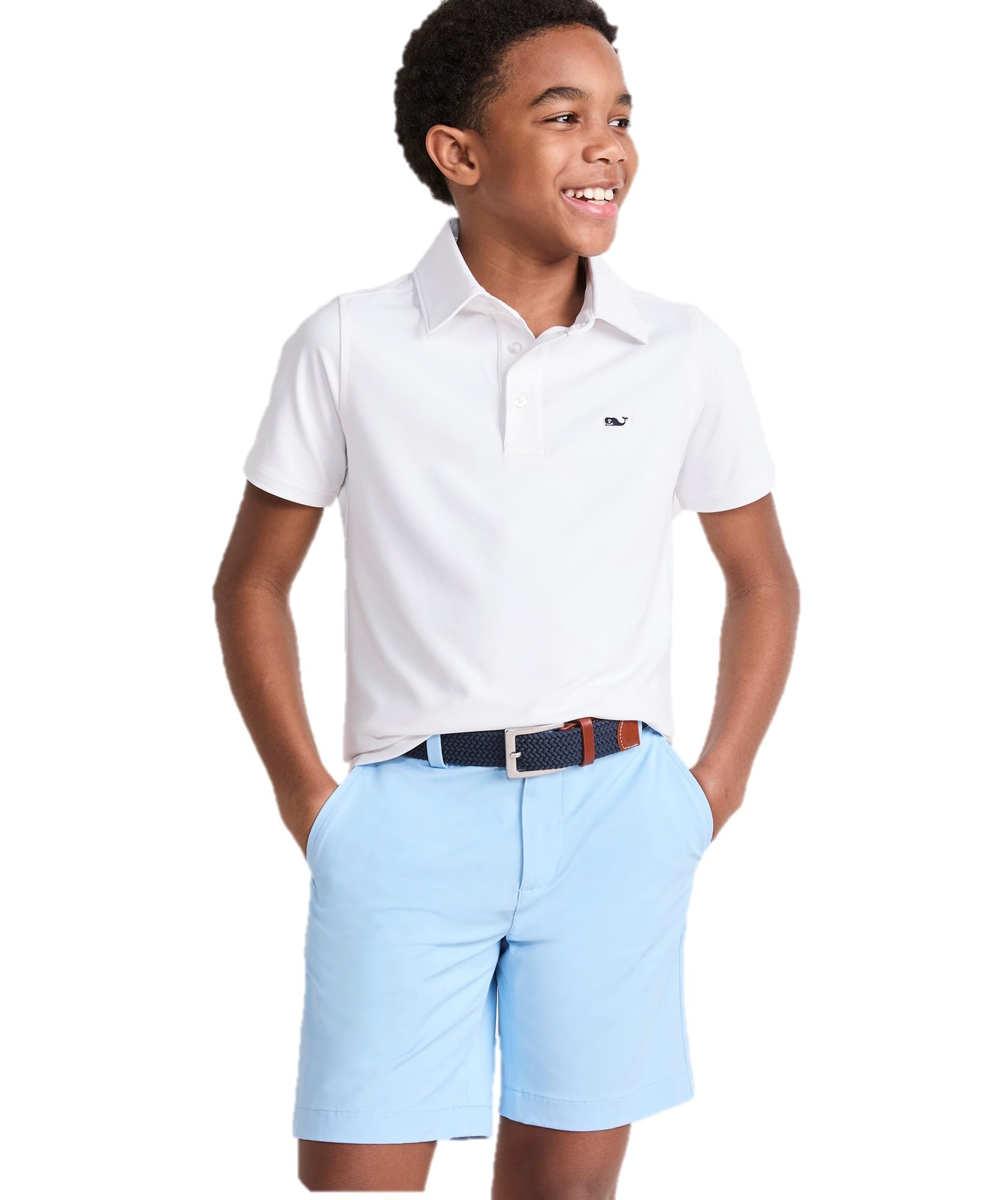 Vineyard Vines Boys' Boys Solid Sankaty Polo