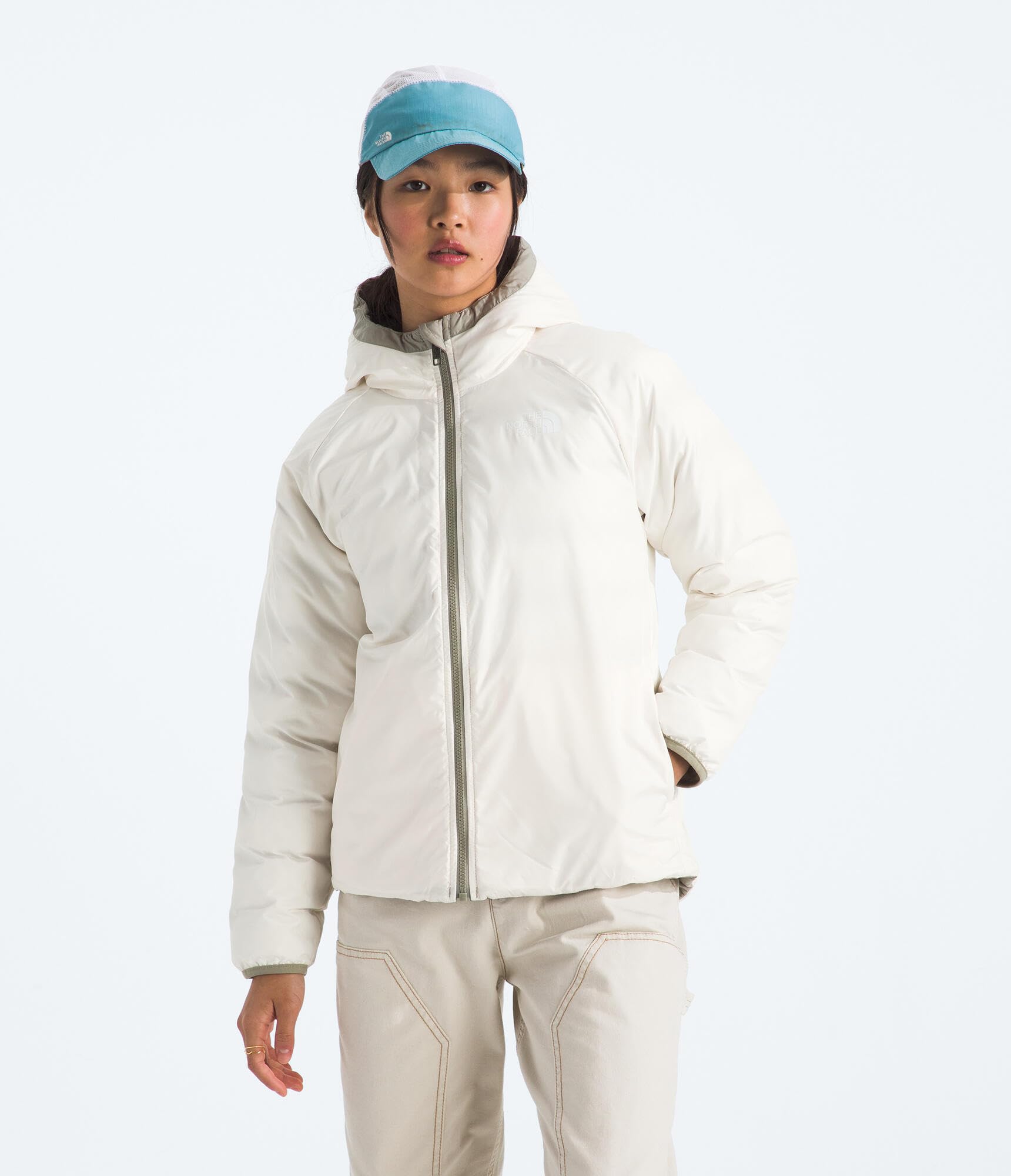 Girls Reversible Water-Repellent Hooded Winter Jacket