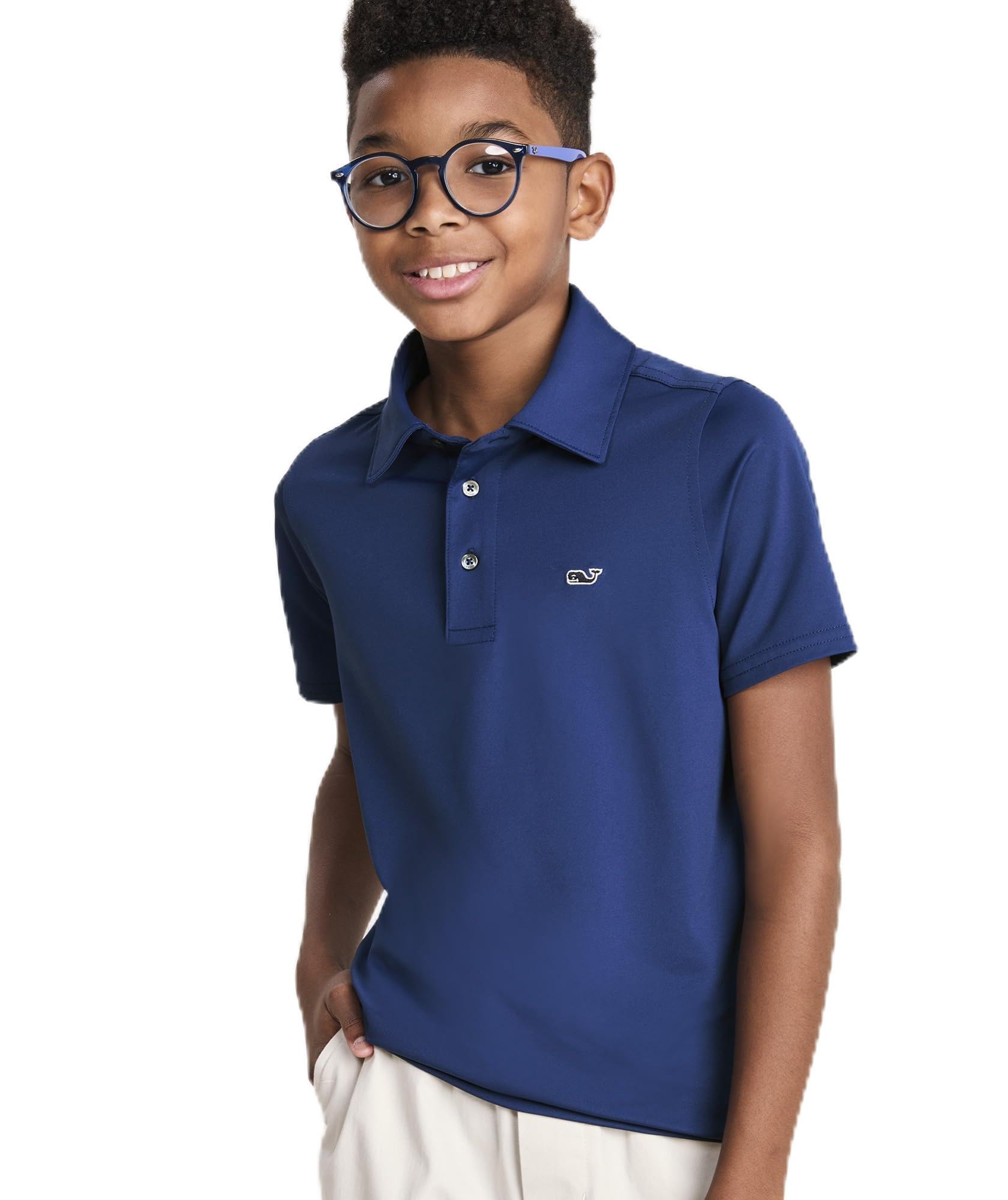 Vineyard Vines Boys' Boys Solid Sankaty Polo
