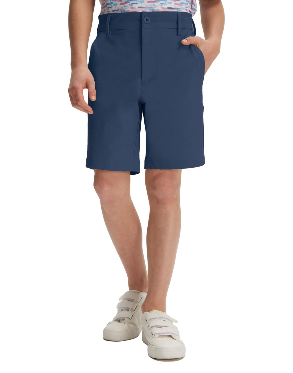 Boys 7-Inch Water-Resistant Stretch Golf Chino Shorts