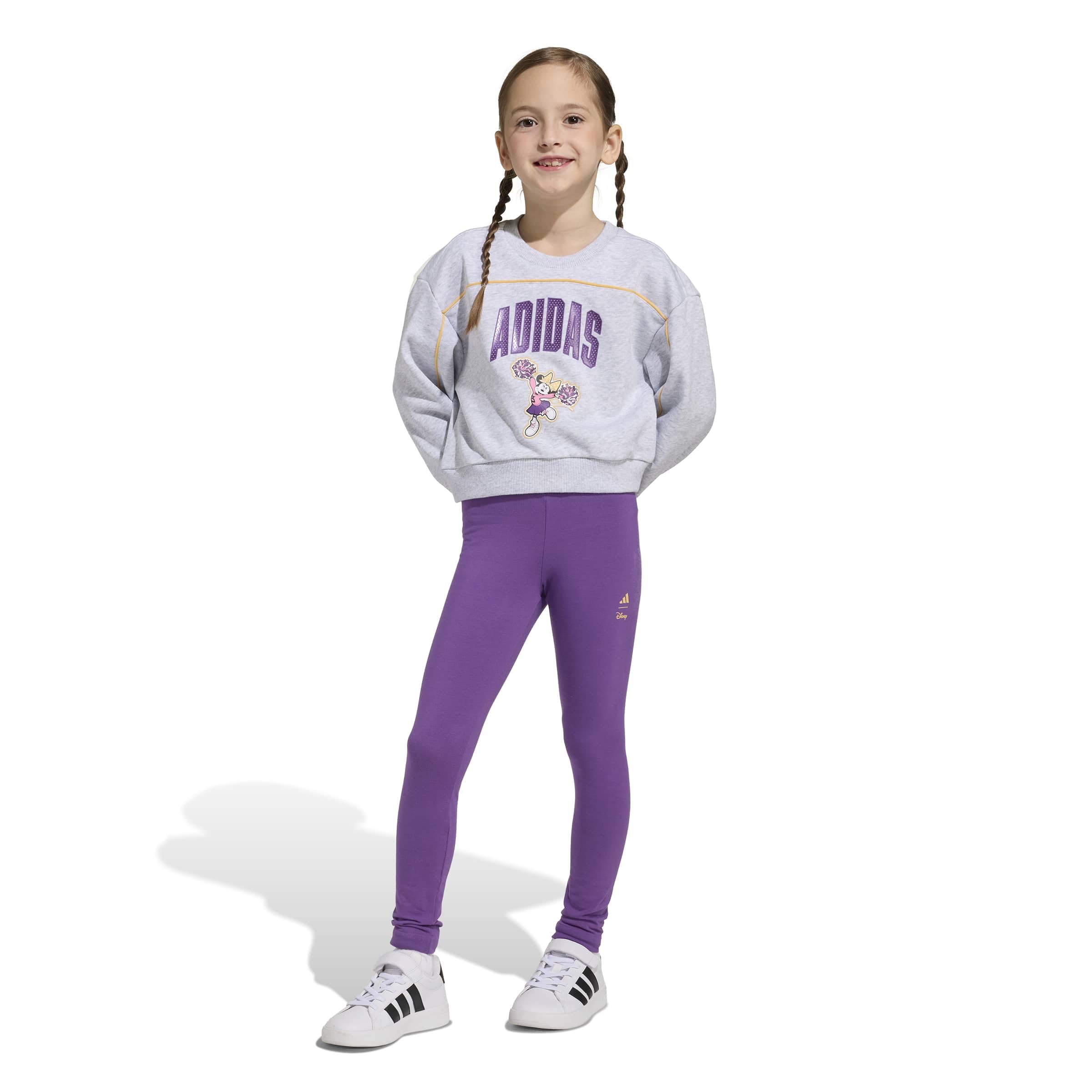 adidas Girls Disney Minnie Mouse Jogger, Light Grey Heather