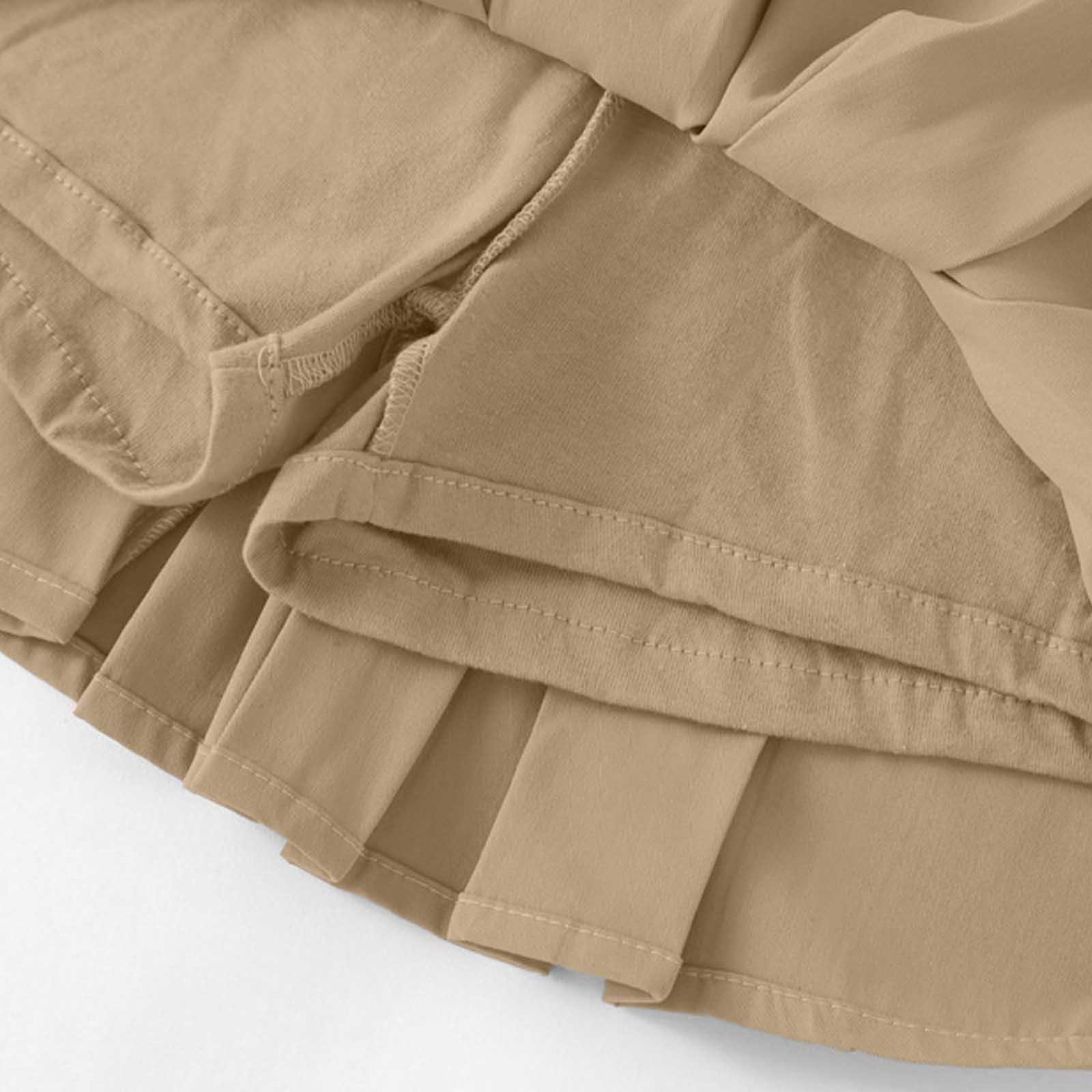 Girls Adjustable Waist Pleated Skort