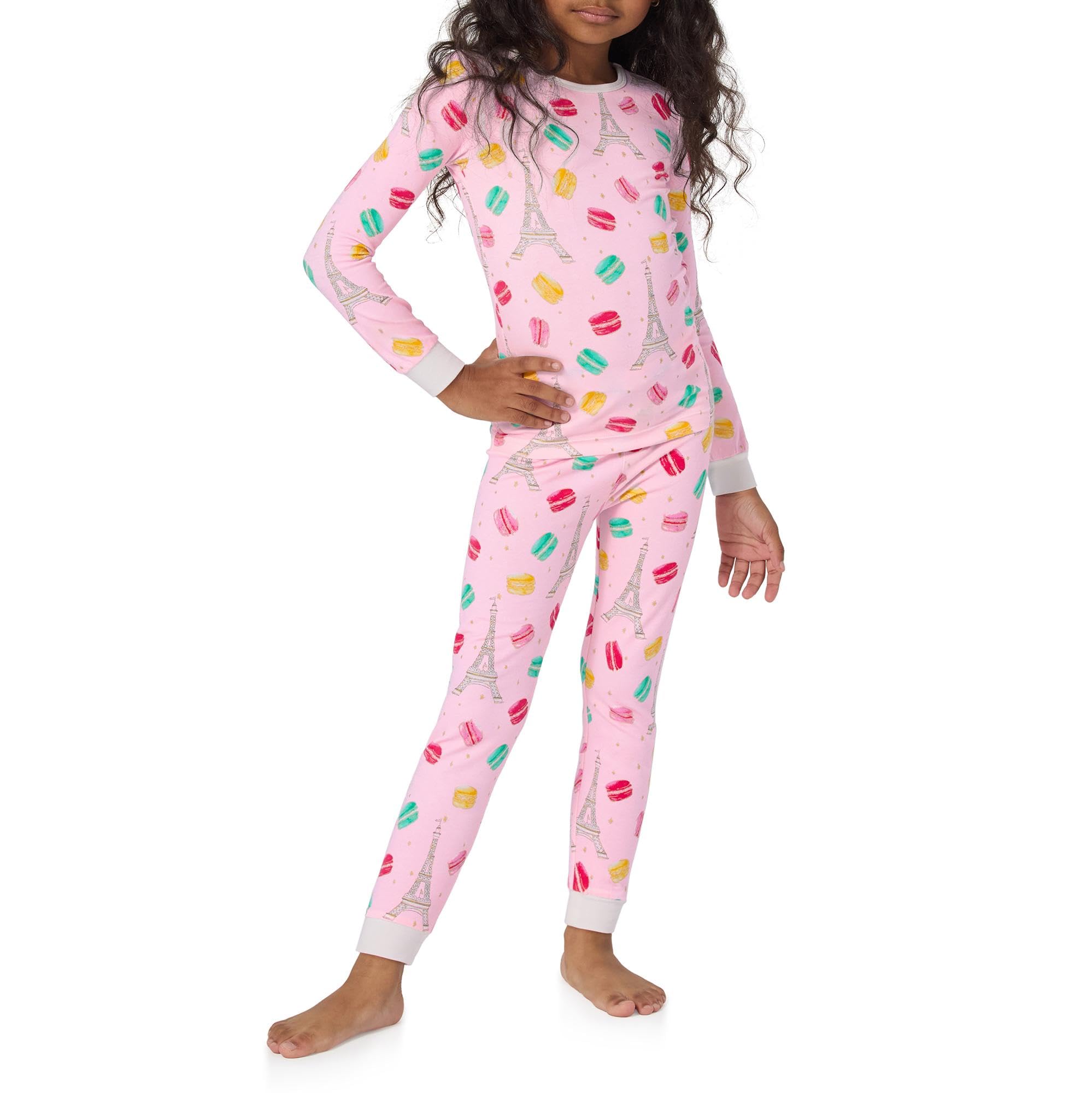 Kids Long Sleeve Stretch Jersey Pajama Set