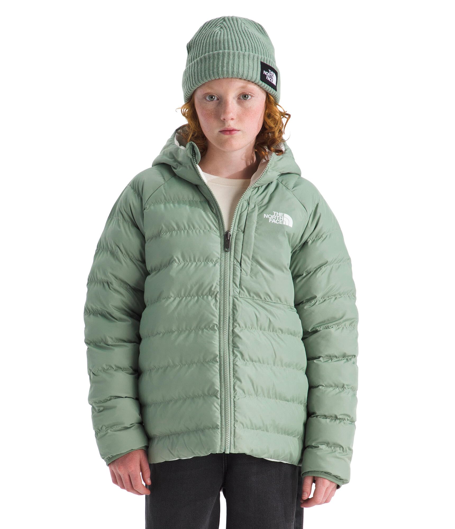 Girls Reversible Water-Repellent Hooded Winter Jacket