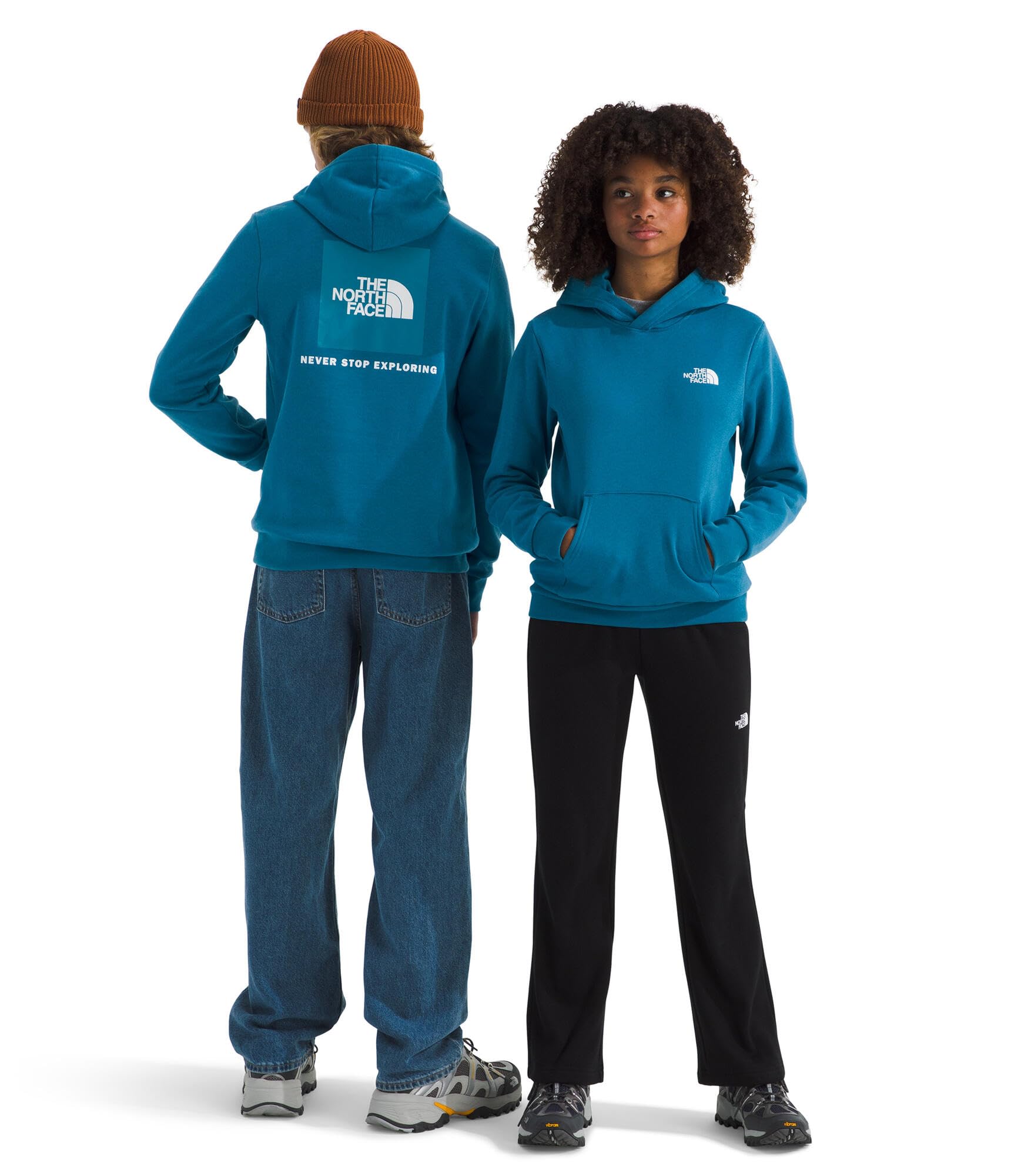 Kids Box Logo Pullover Hoodie with Kangaroo Pocket