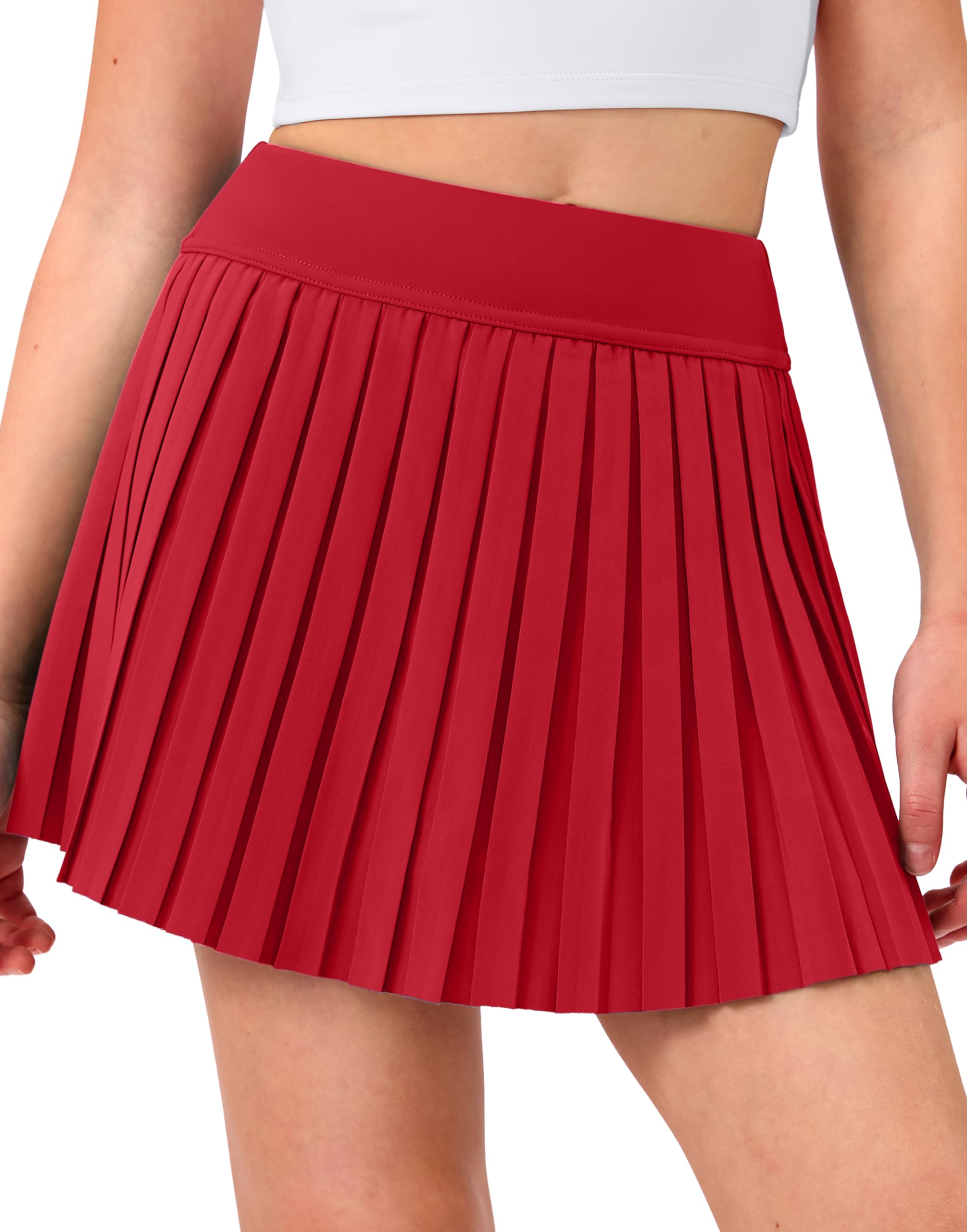 Girls Pleated Athletic Skort with Pockets