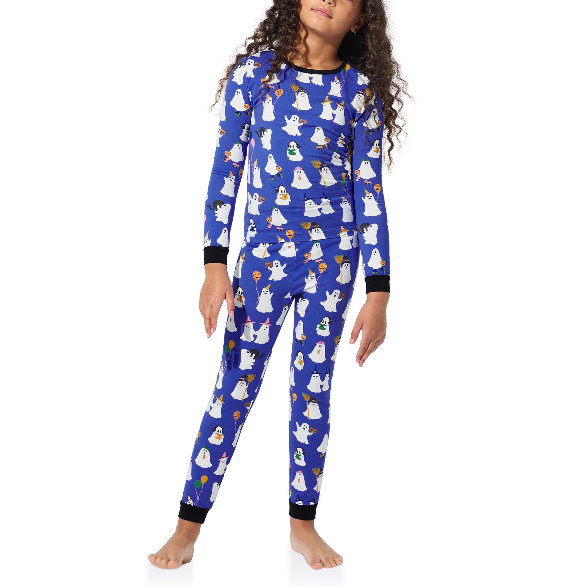 Kids Long Sleeve Stretch Jersey Pajama Set