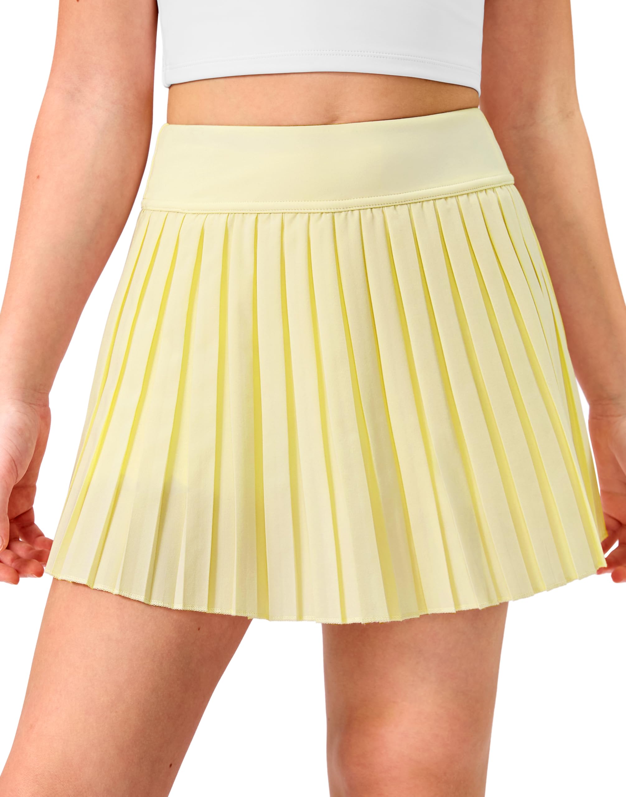 Girls Pleated Athletic Skort with Pockets