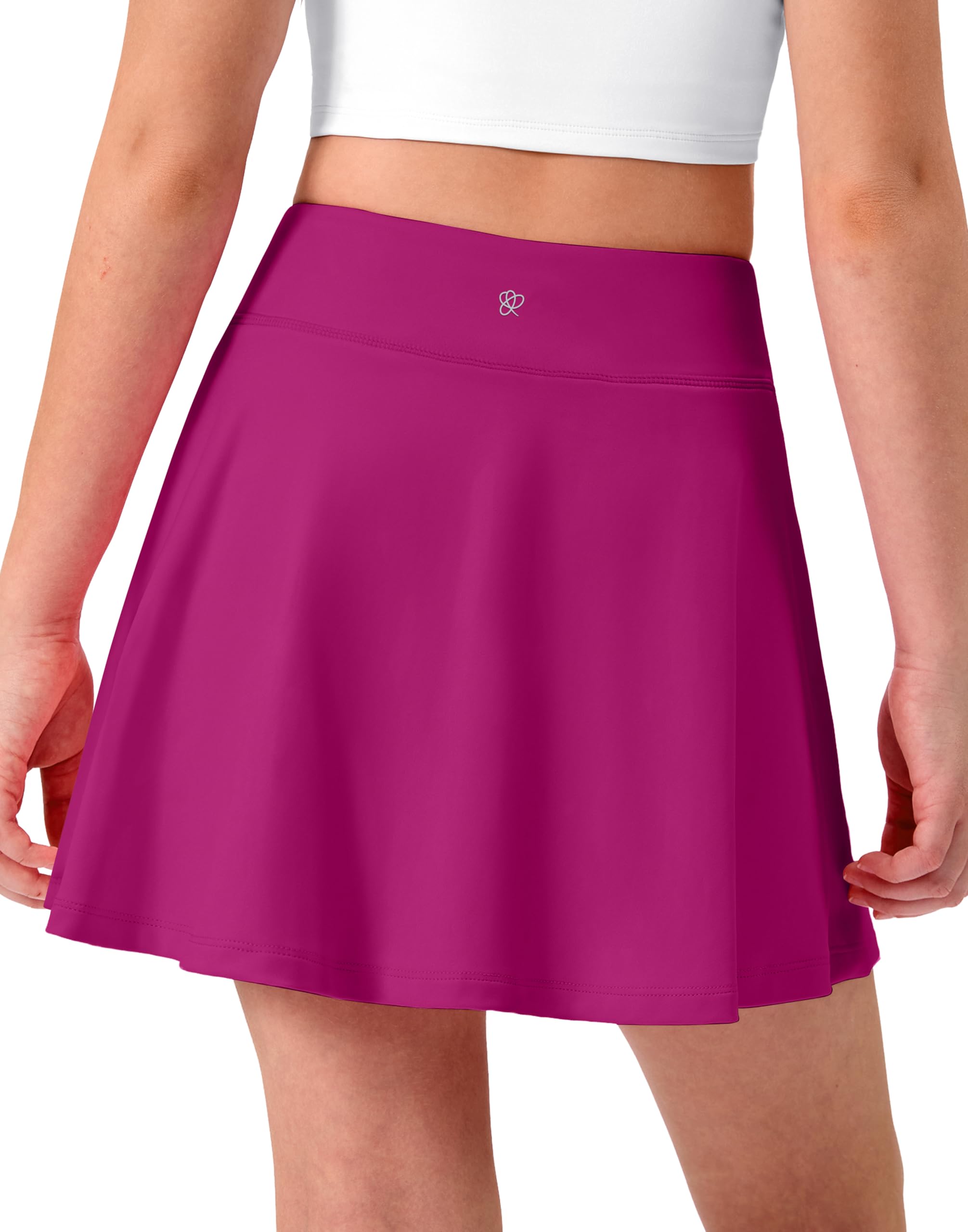 Girls Pleated 2-in-1 Tennis Skort with Pockets