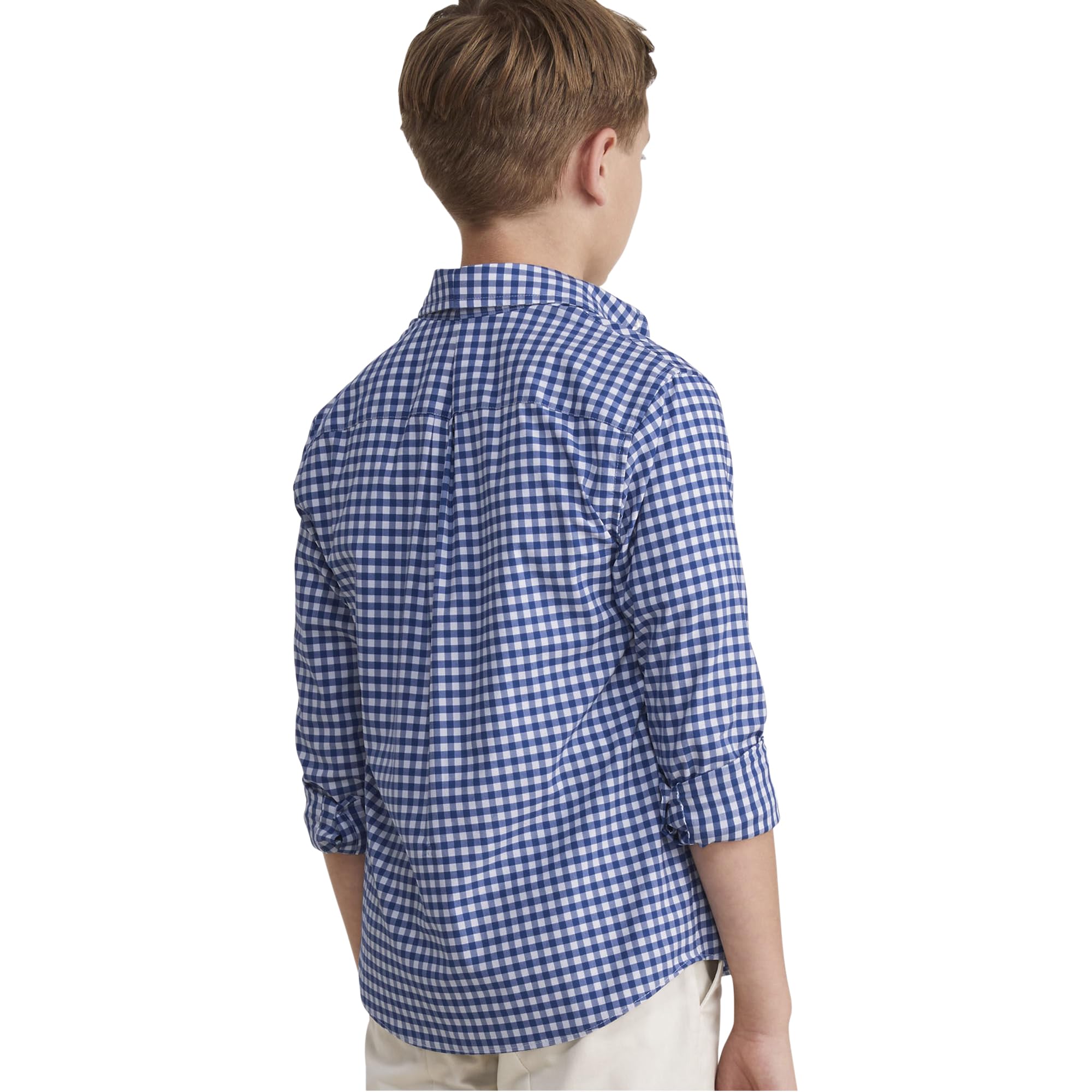 Vineyard Vines Boys' On-The-go Gingham Button-Down Shirt