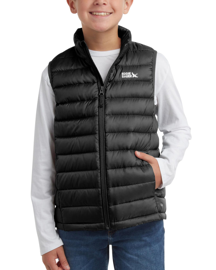 Kids Weather-Resistant Quilted Down Vest