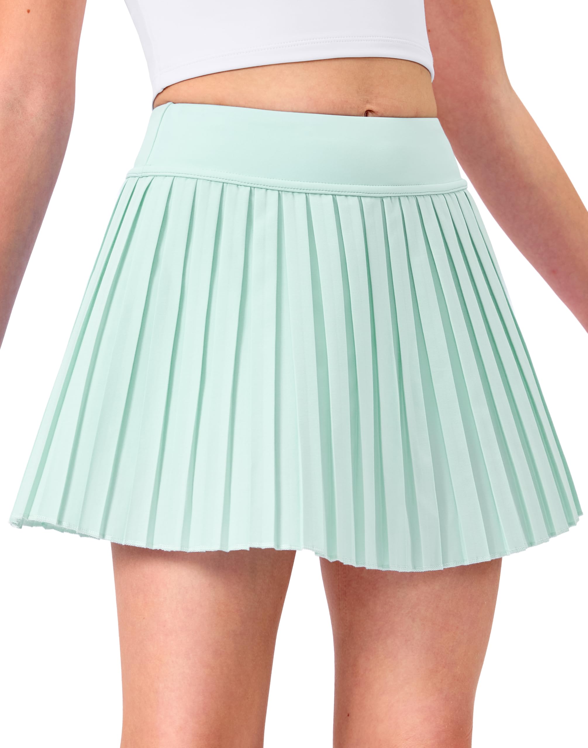 Girls Pleated Athletic Skort with Pockets