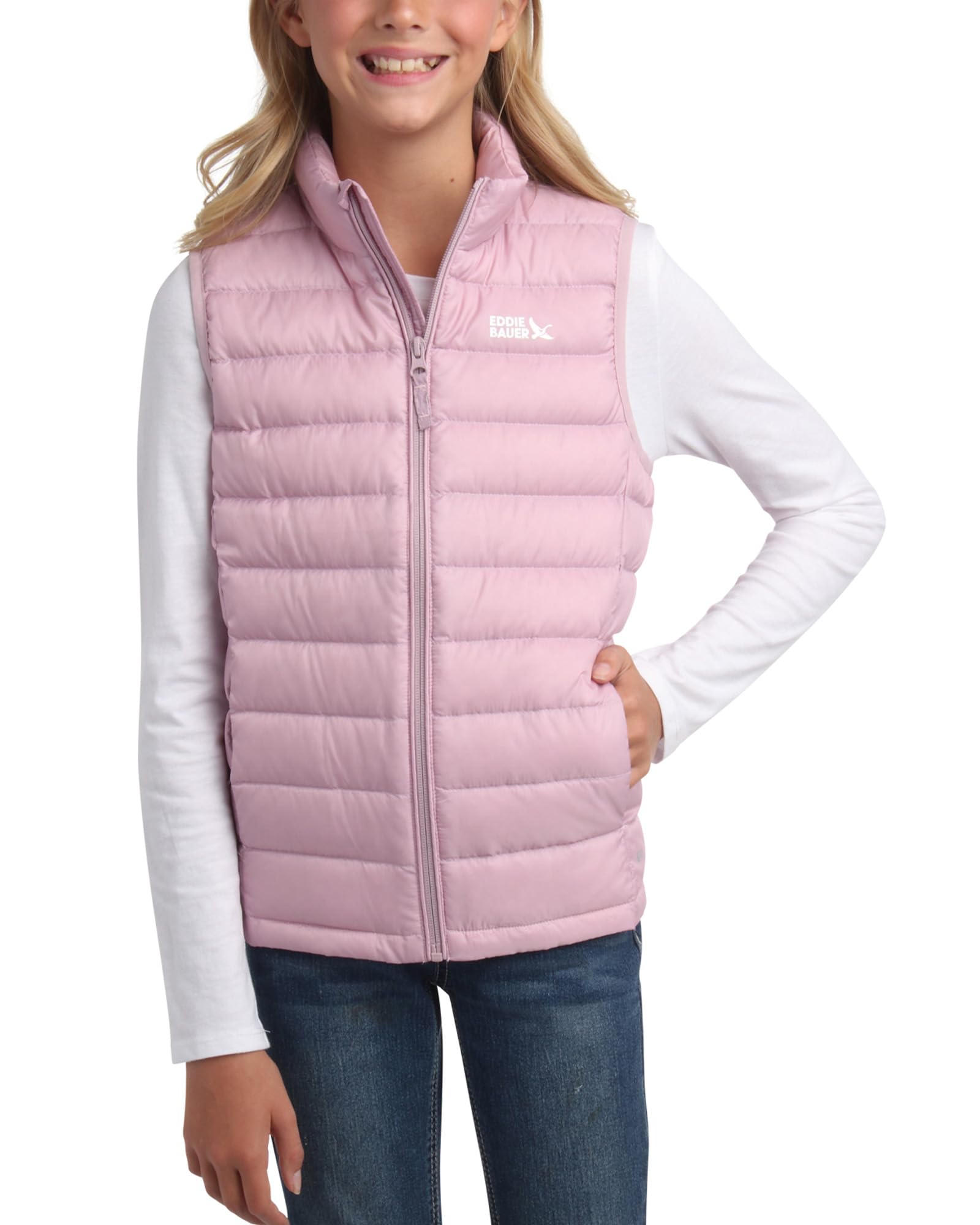 Kids Weather-Resistant Quilted Down Vest