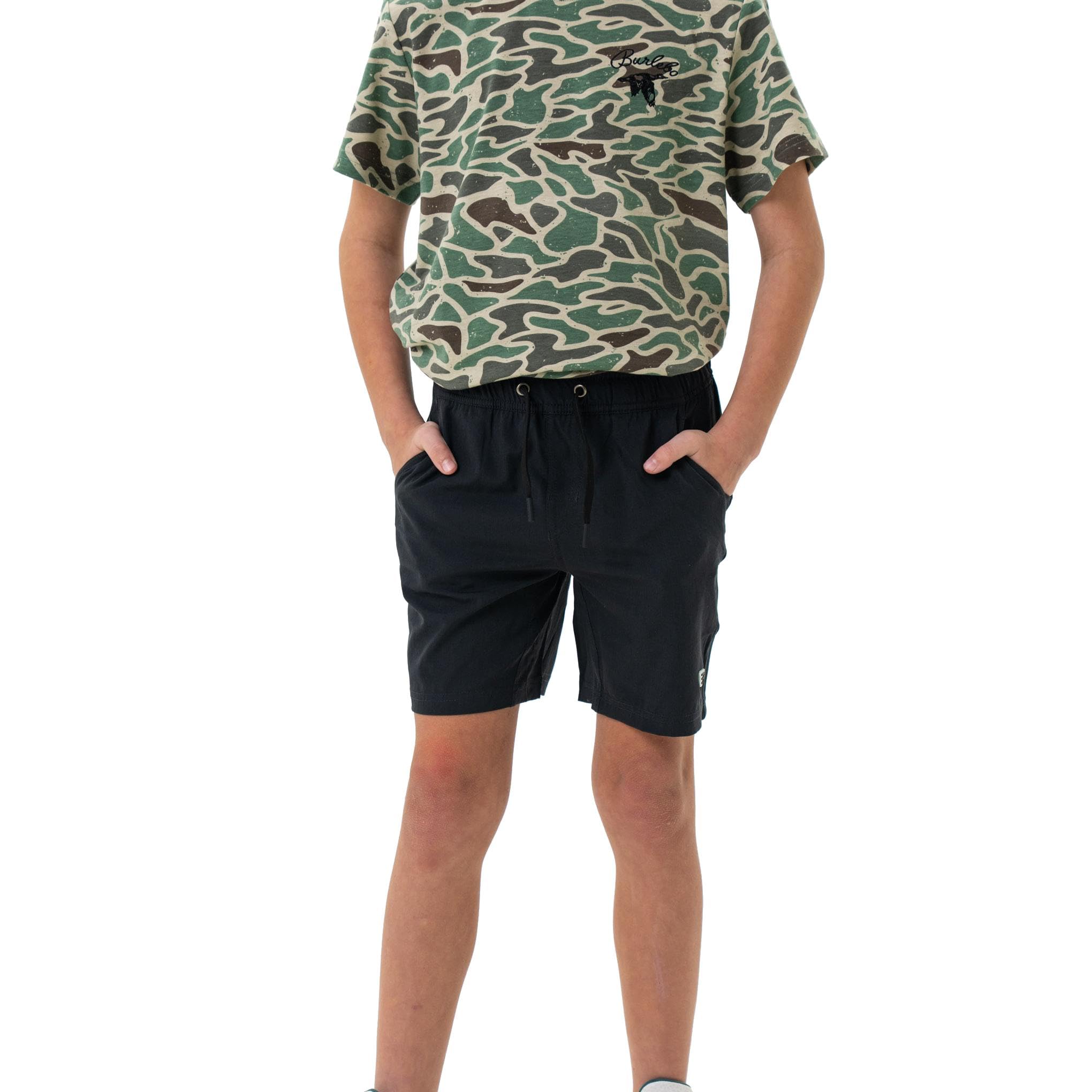 Boys Quick-Dry Stretch Athletic Shorts