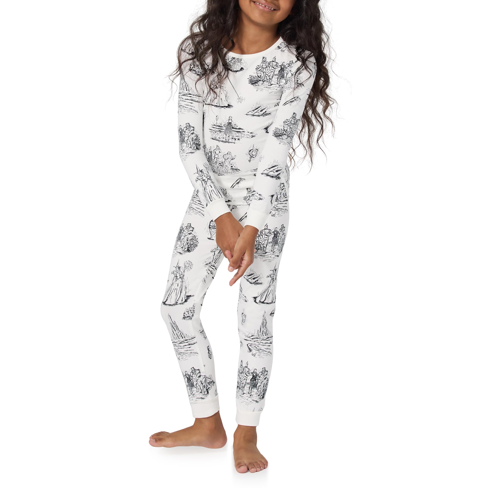 Kids Long Sleeve Stretch Jersey Pajama Set