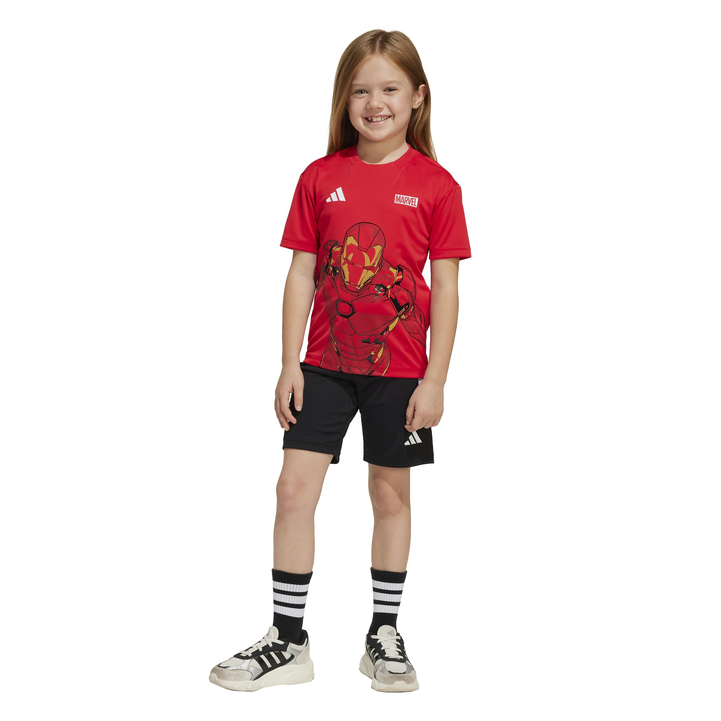 adidas Unisex-Child Marvel Avengers T-Shirt Set