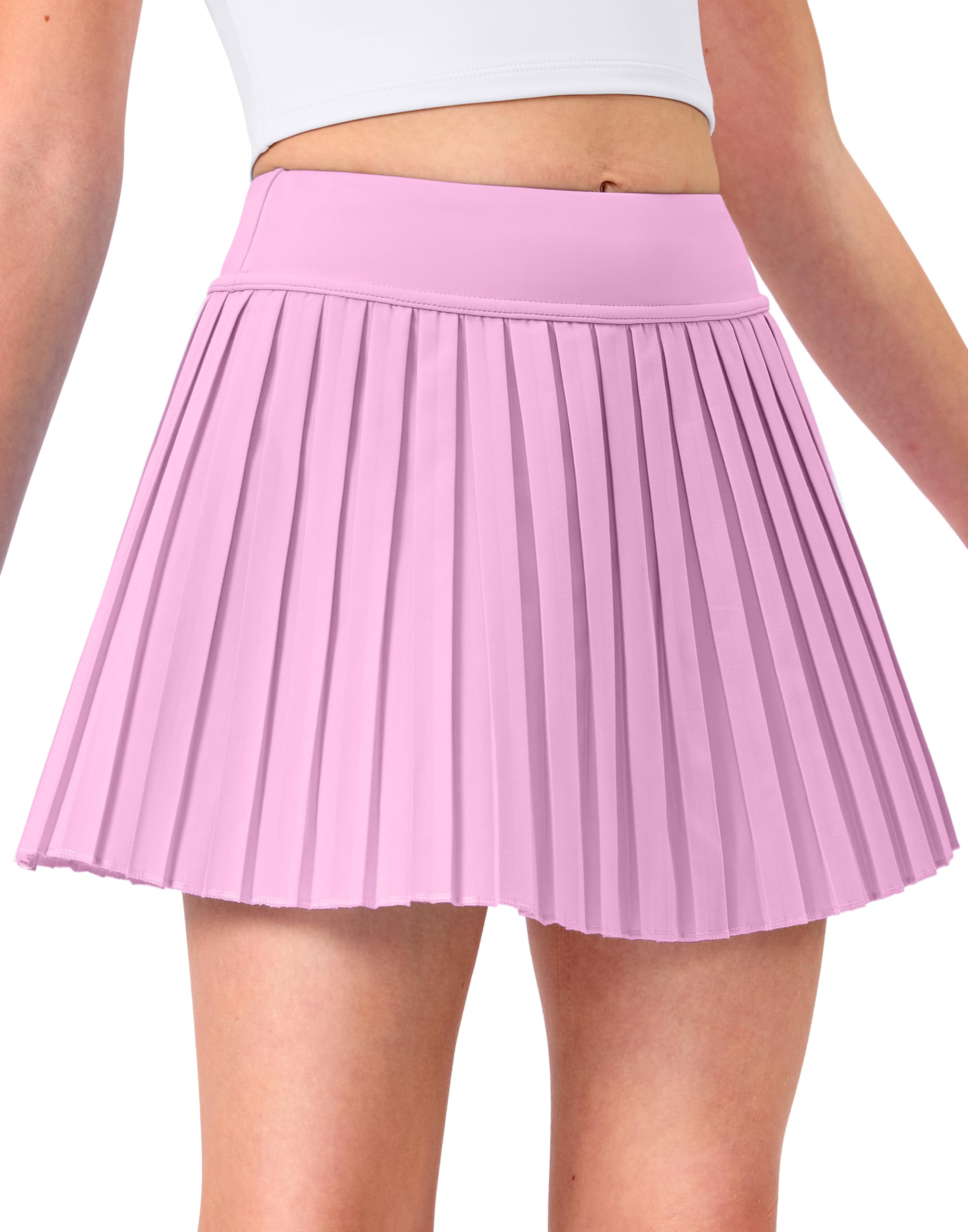 Girls Pleated Athletic Skort with Pockets