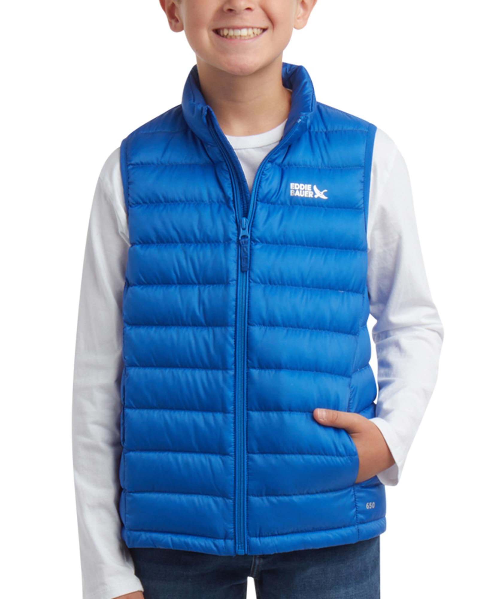 Kids Weather-Resistant Quilted Down Vest