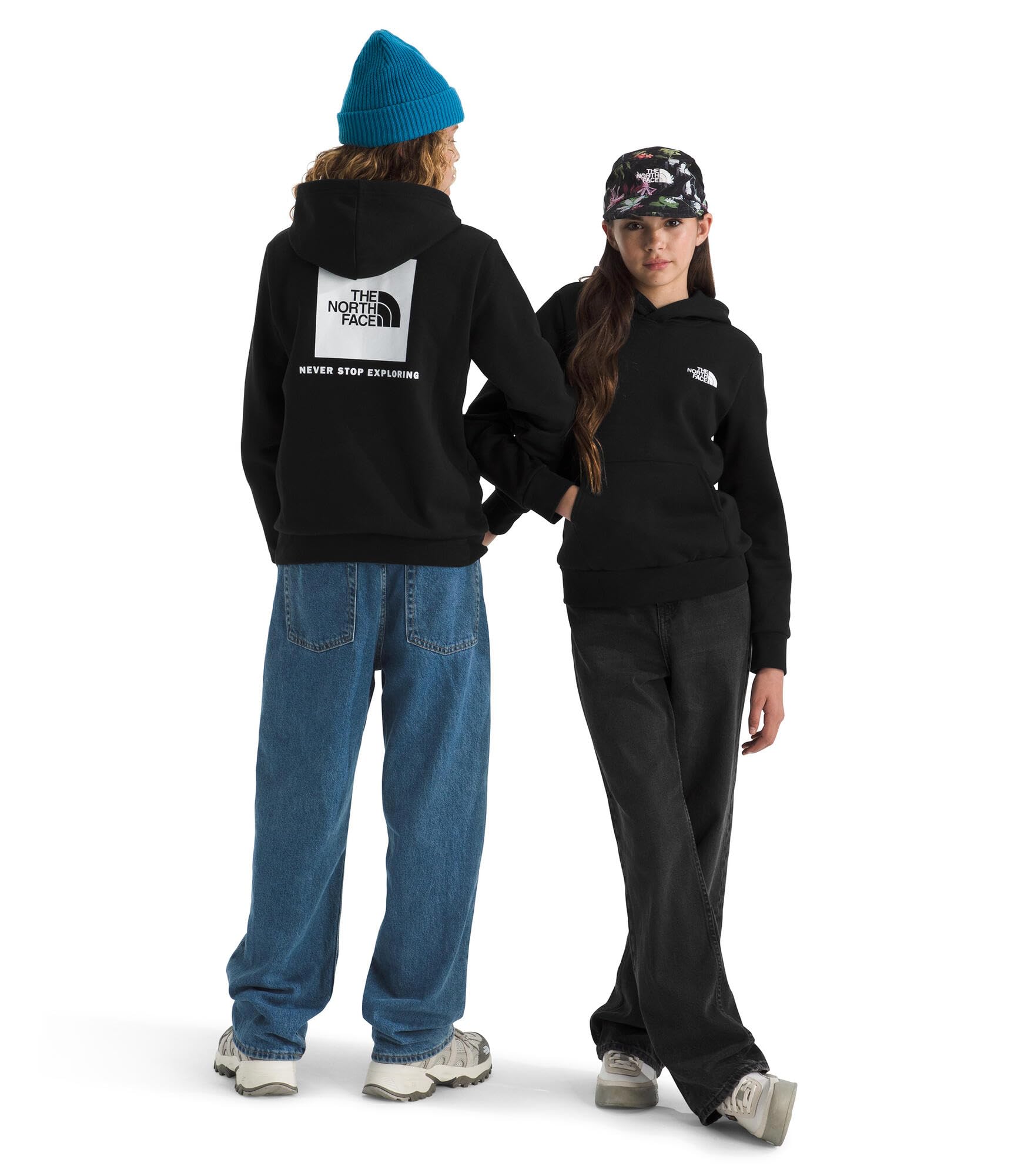 Kids Box Logo Pullover Hoodie with Kangaroo Pocket
