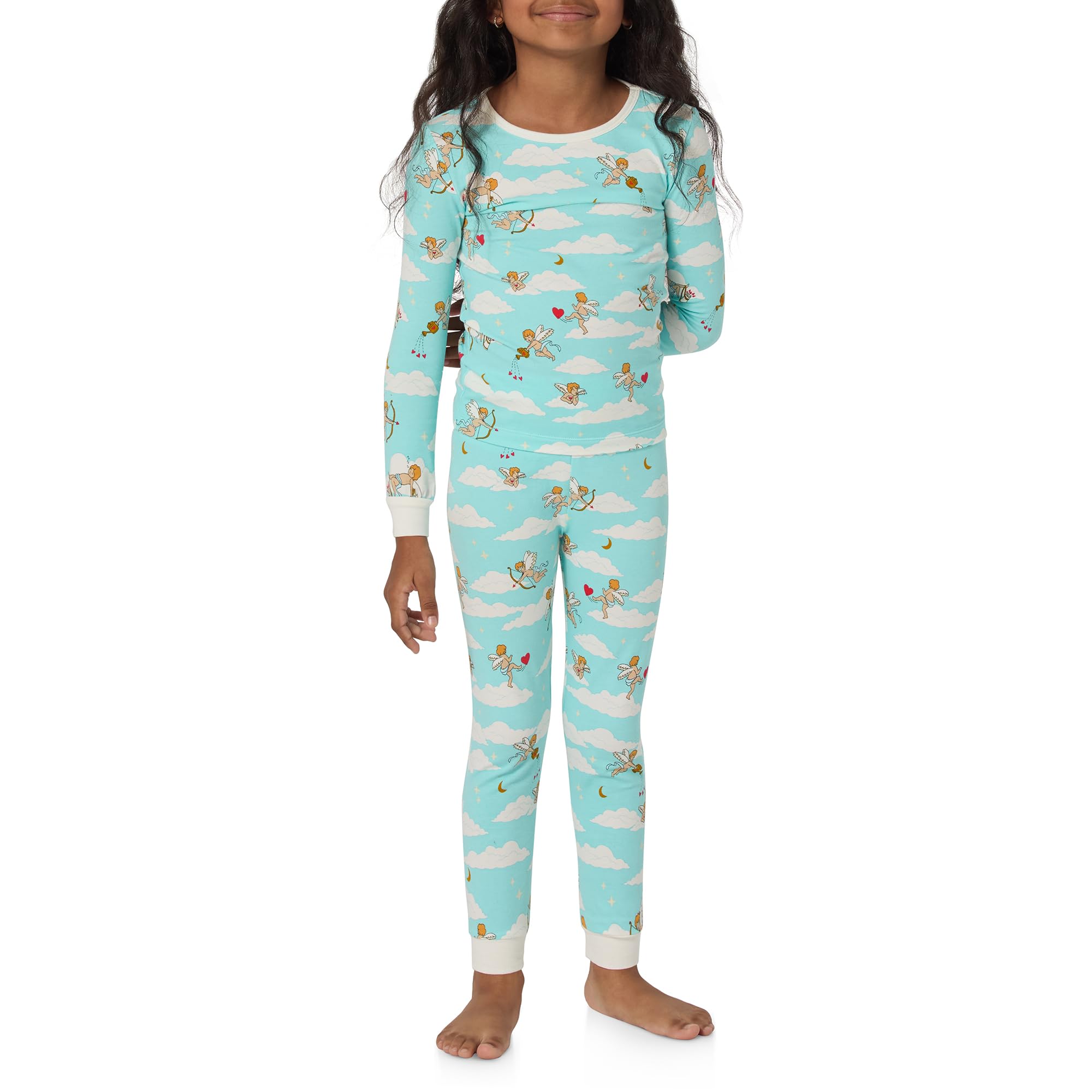 Kids Long Sleeve Stretch Jersey Pajama Set