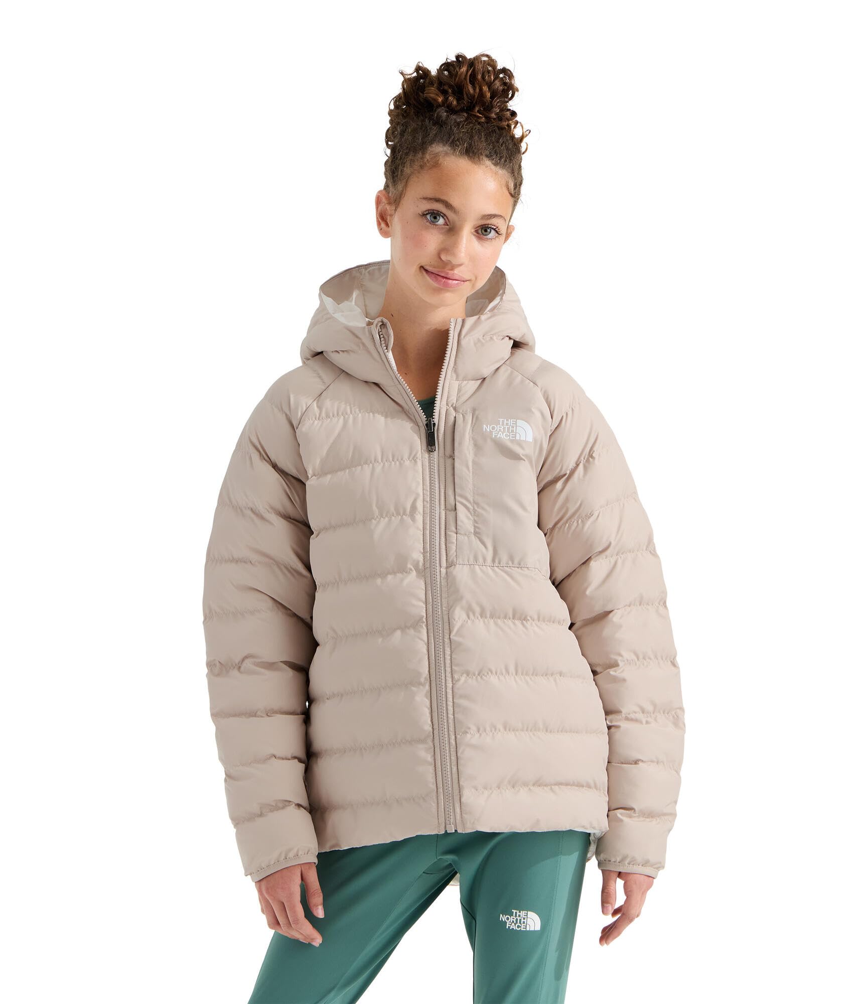 Girls Reversible Water-Repellent Hooded Winter Jacket