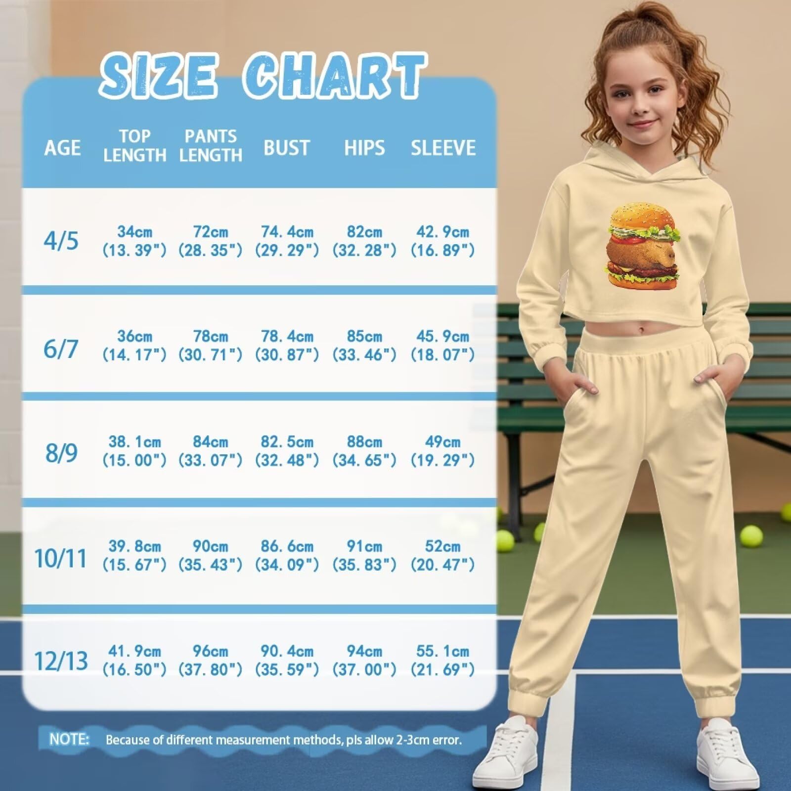 Girls Animal Hoodie & Tapered Pants Set