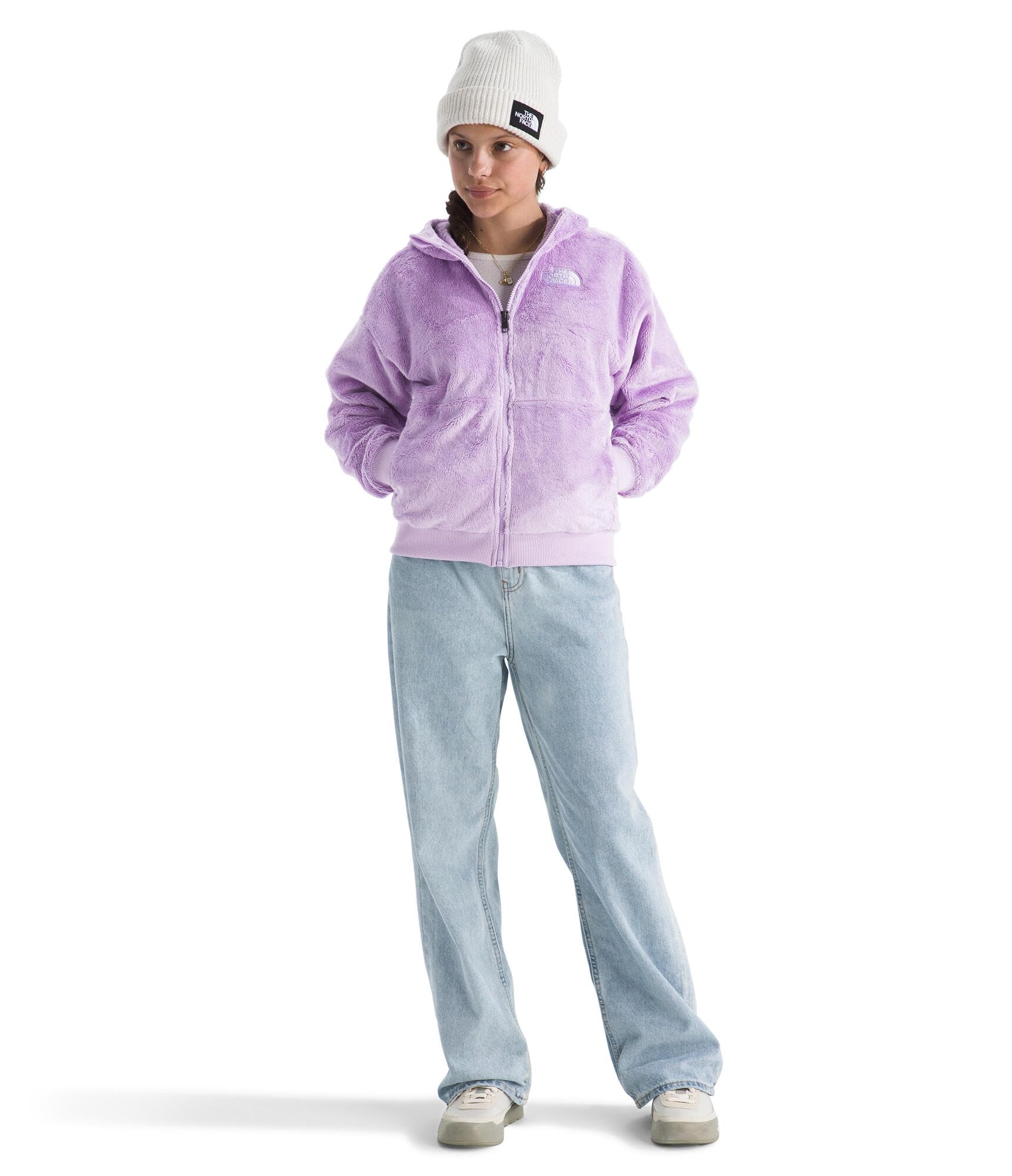 Girls Full-Zip Fleece Hooded Jacket