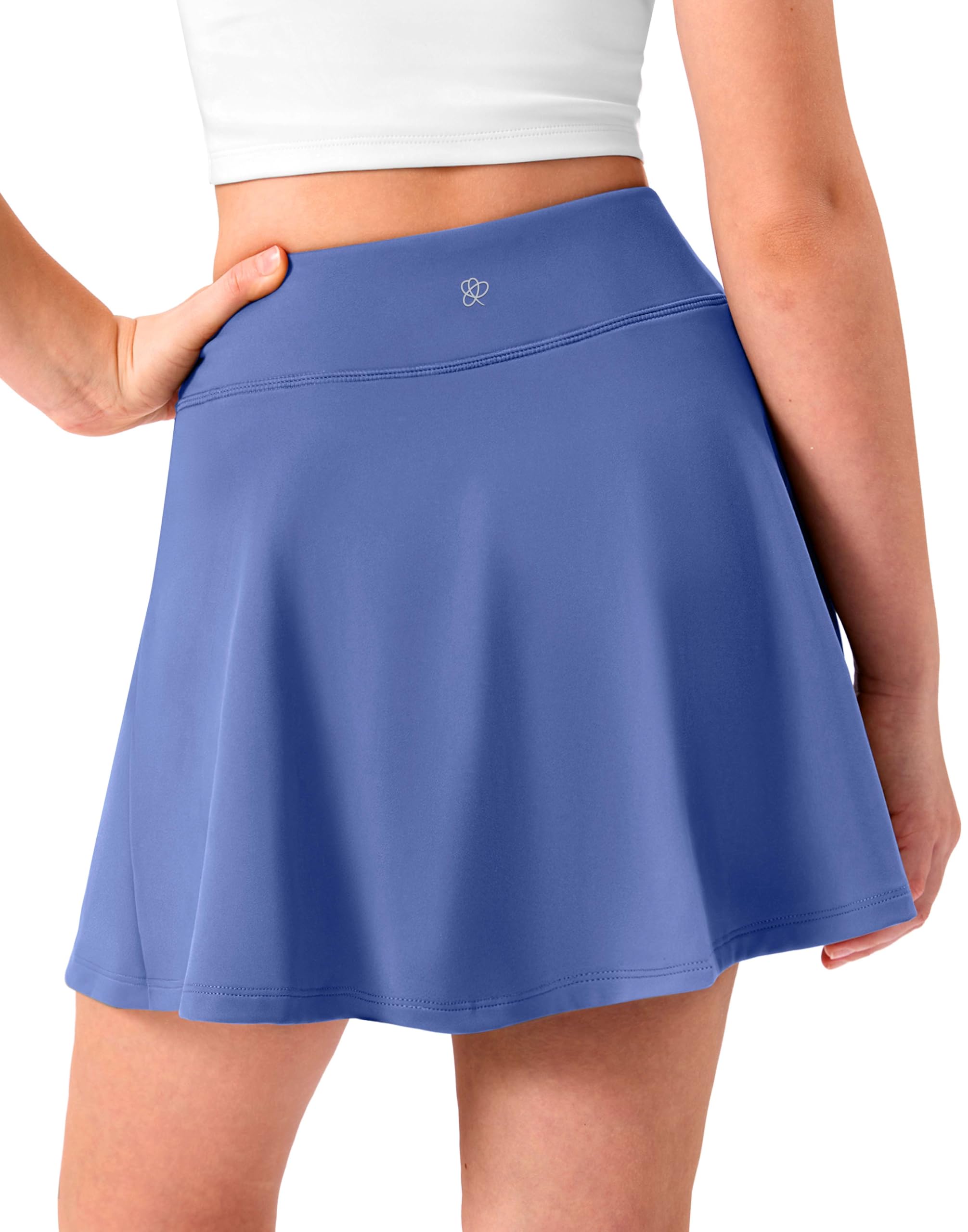Girls Pleated 2-in-1 Tennis Skort with Pockets