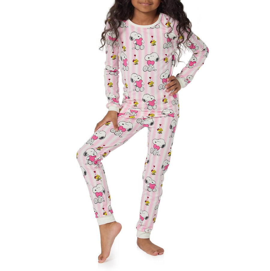 Kids Long Sleeve Stretch Jersey Pajama Set