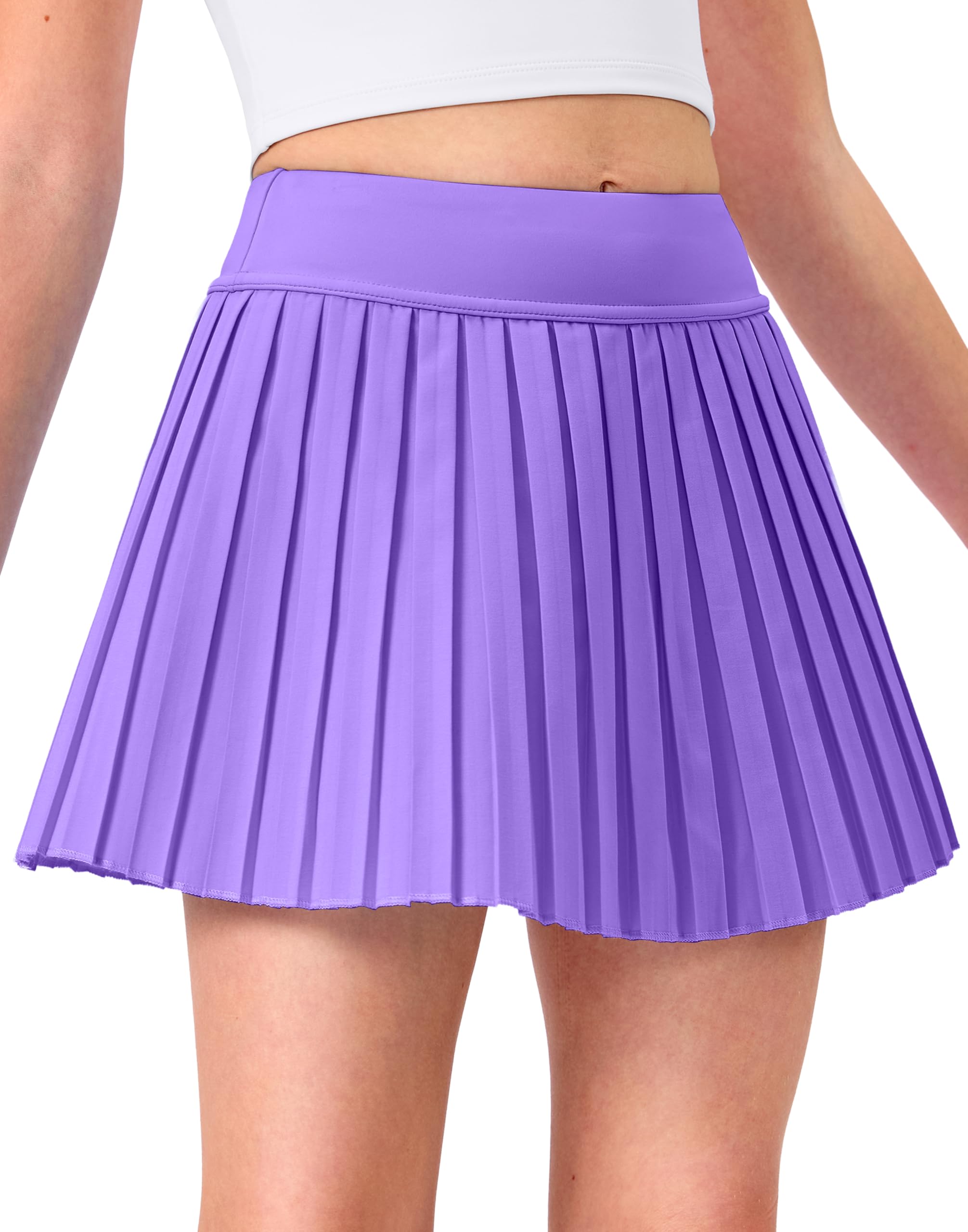 Girls Pleated Athletic Skort with Pockets