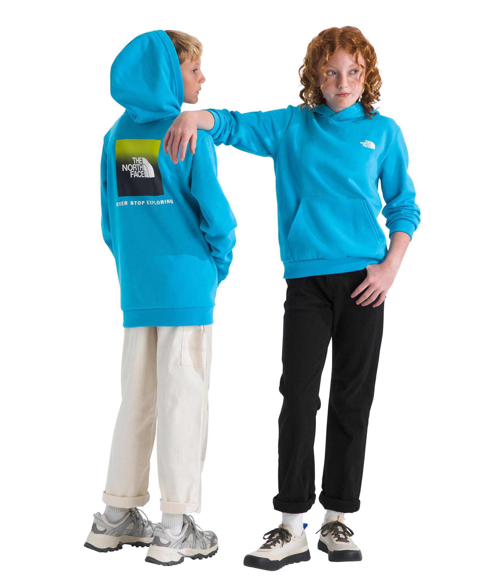 Kids Box Logo Pullover Hoodie with Kangaroo Pocket